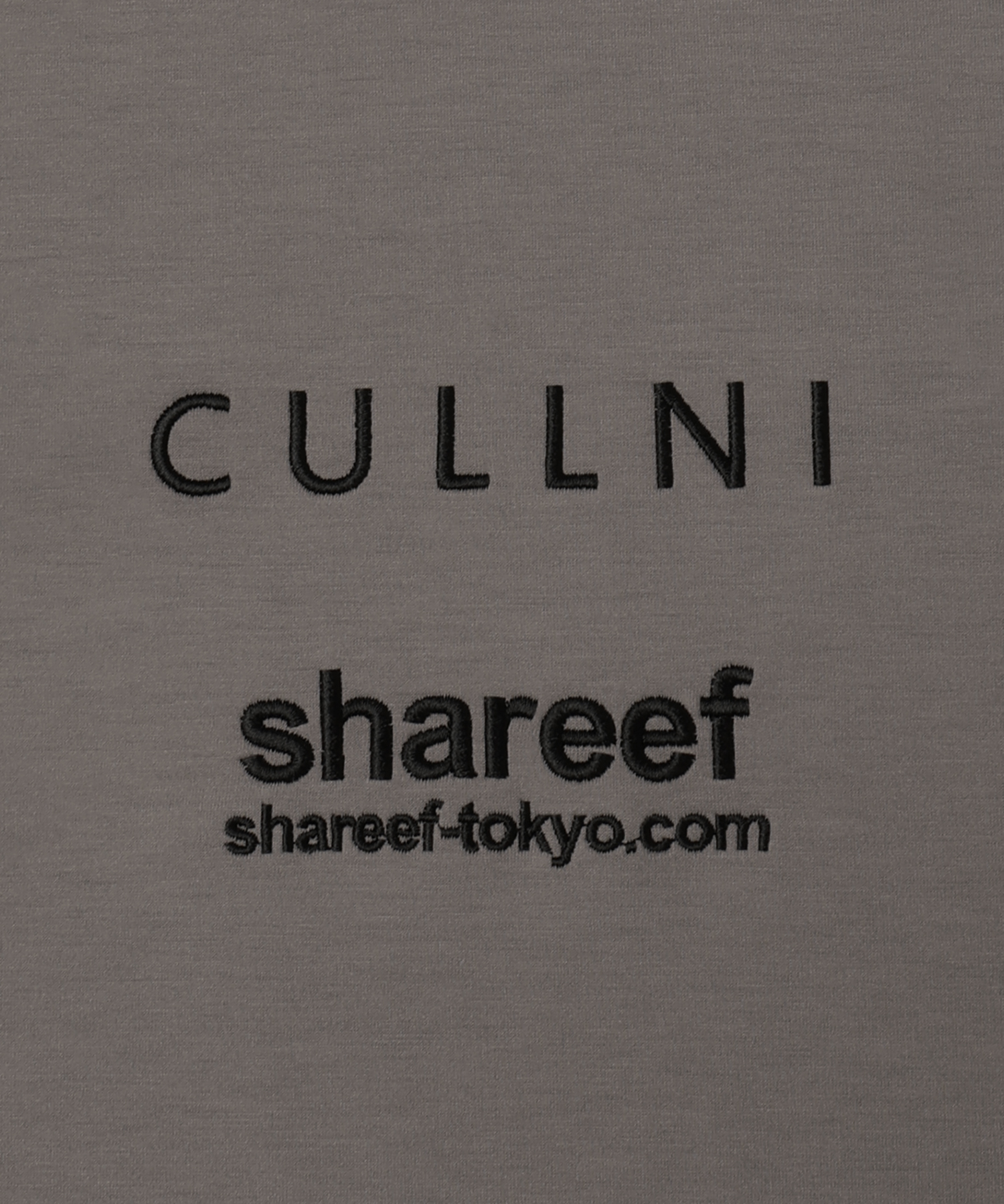SHAREEF ONLINE SHOP / CULLNI & shareef Logo Embroidery Hoodie