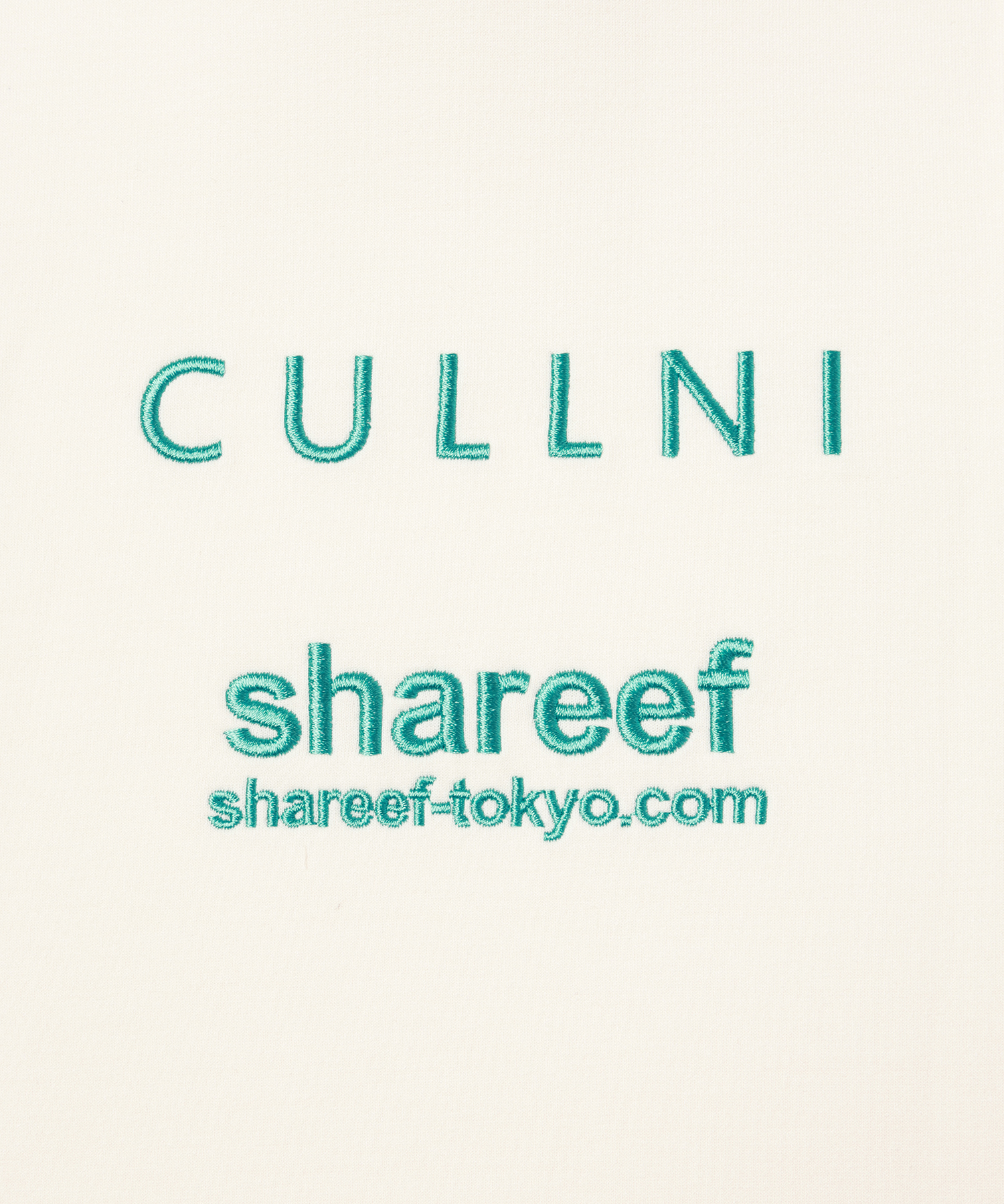 CULLNI SHAREEFブラック フーディ SHAREEF ONLINE SHOP / CULLNI & shareef Logo Embroidery Hoodie