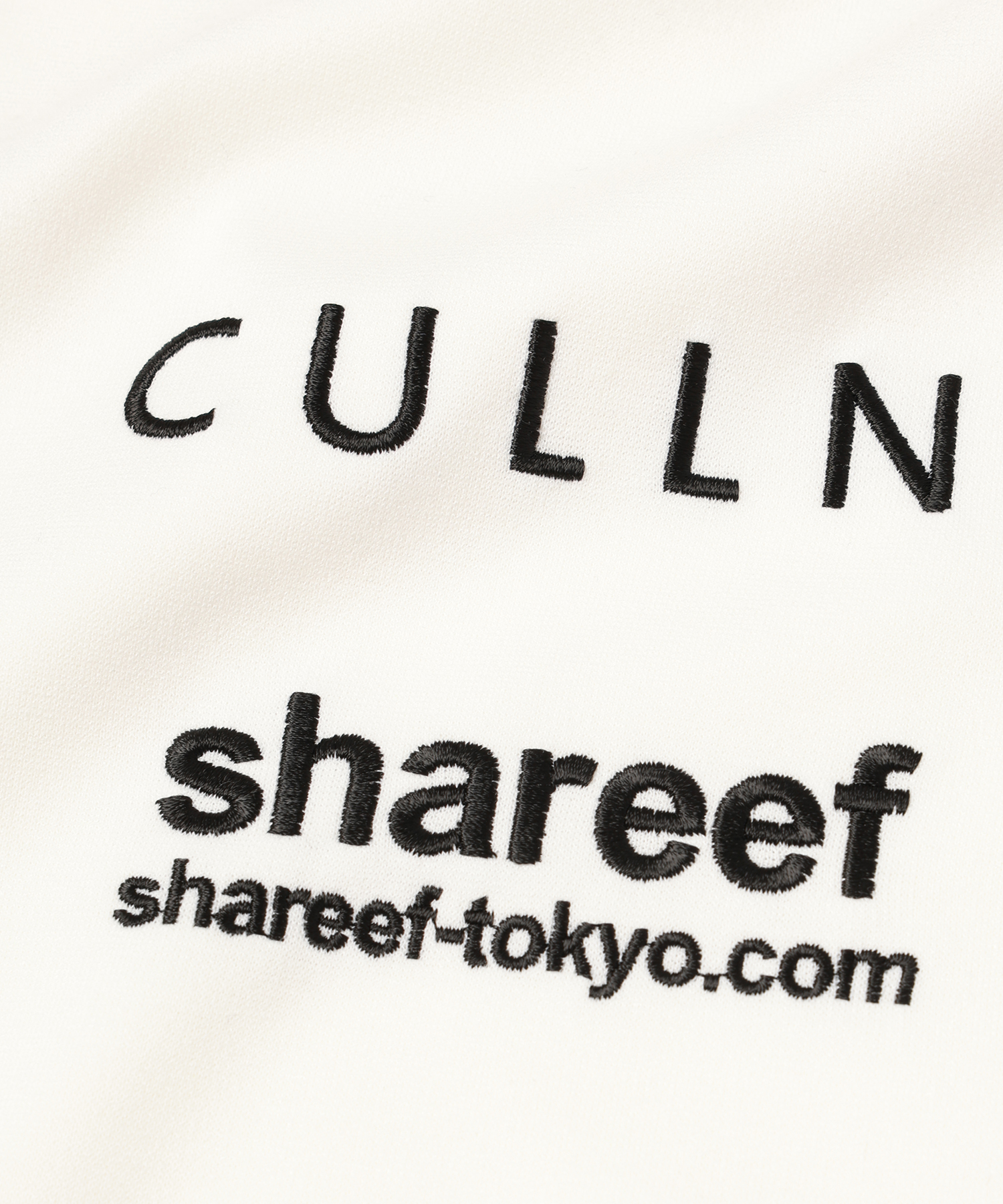 CULLNI × SHAREEF ロゴ刺繍Tシャツ 黒 サイズ2 CULLNI（クルニ）の「21-SS-002 ロゴカットソー（Tシャツ