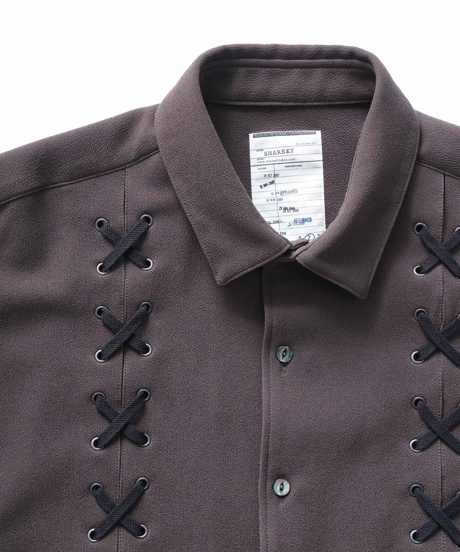 SHAREEF ONLINE SHOP / LACE-UP SHIRTS