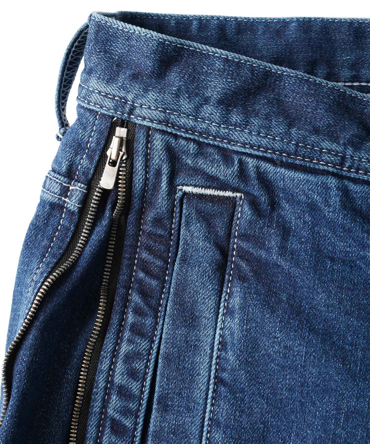 12OZ DENIM SIDE ZIP PANTS