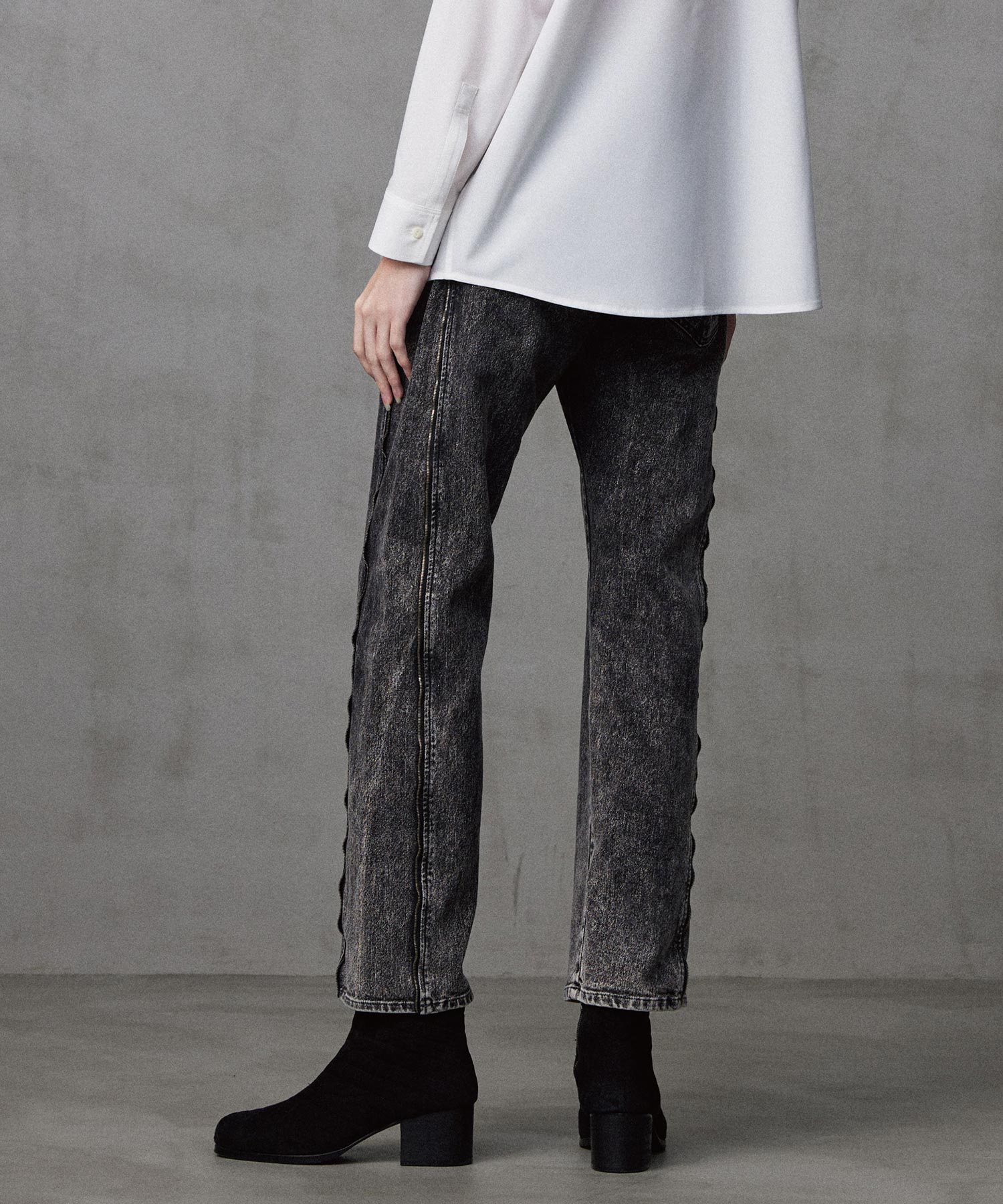 12OZ DENIM SIDE ZIP PANTS