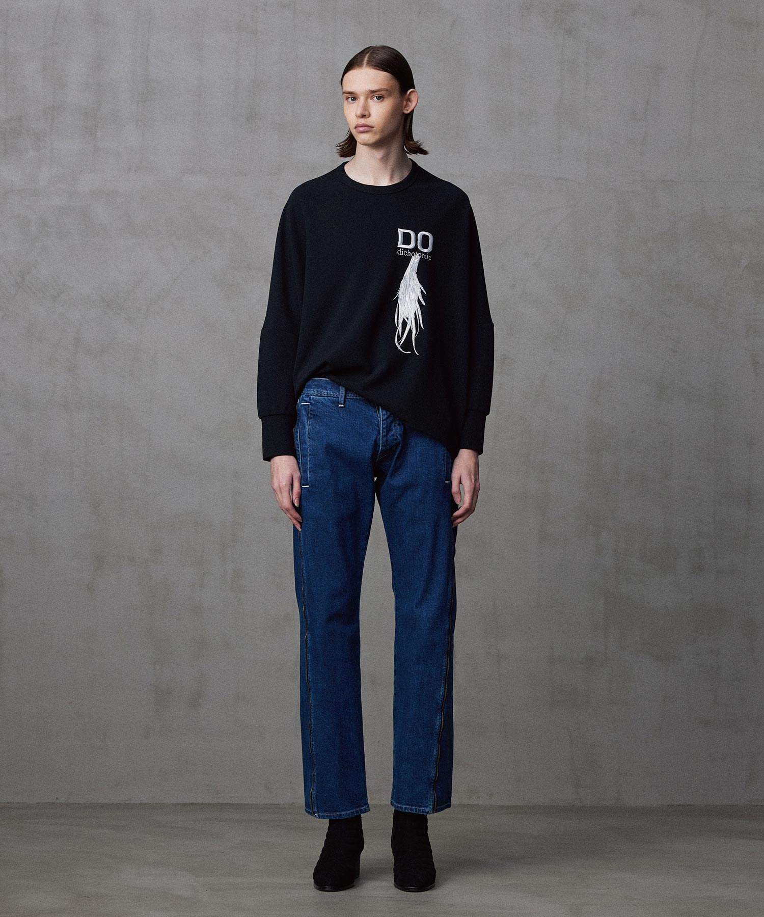 12OZ DENIM SIDE ZIP PANTS