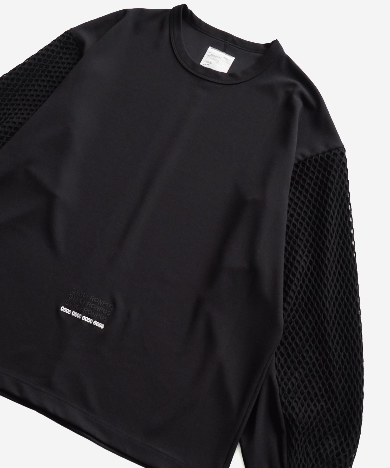 MESH LAYERED L/S PULLOVER