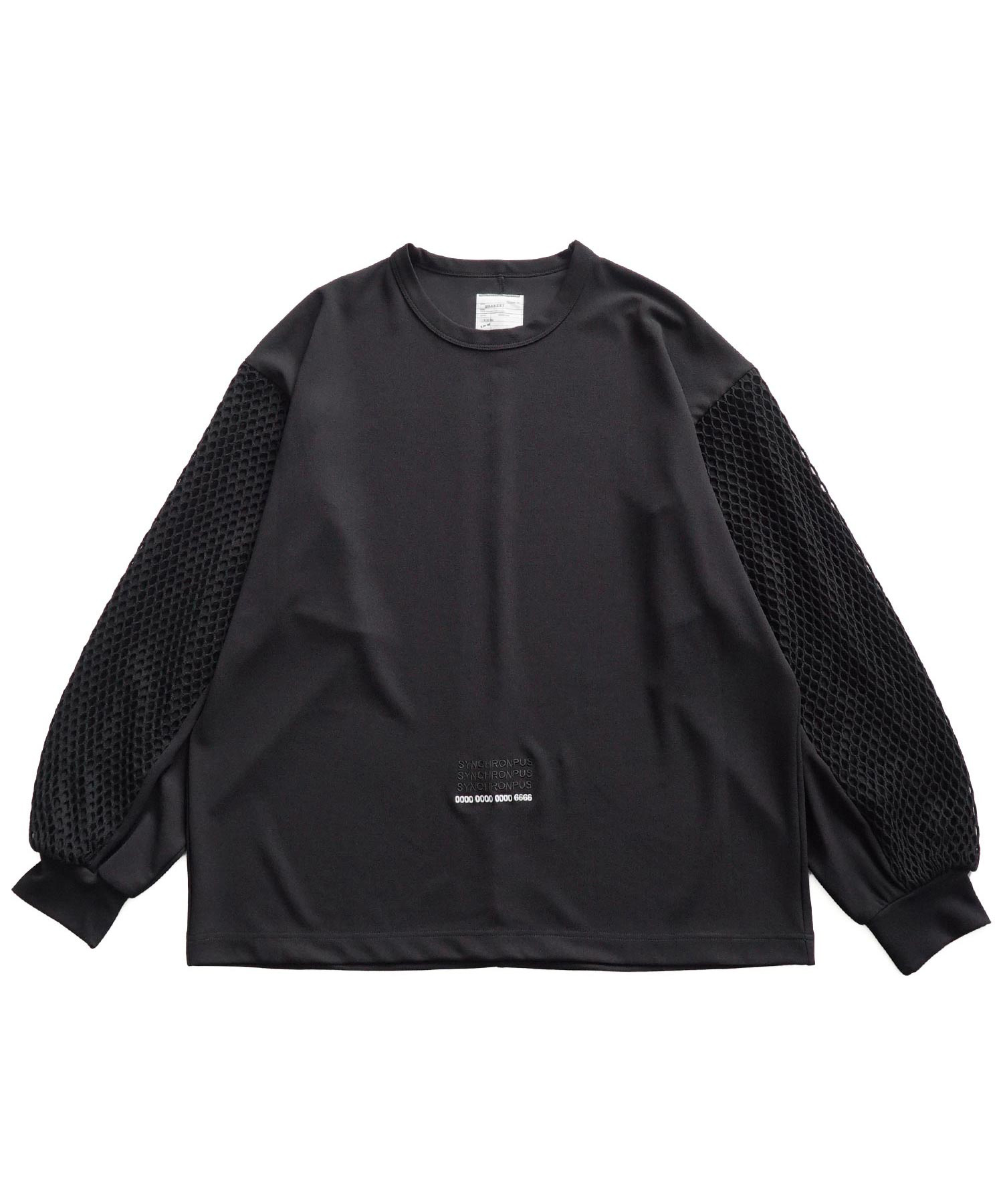 MESH LAYERED L/S PULLOVER