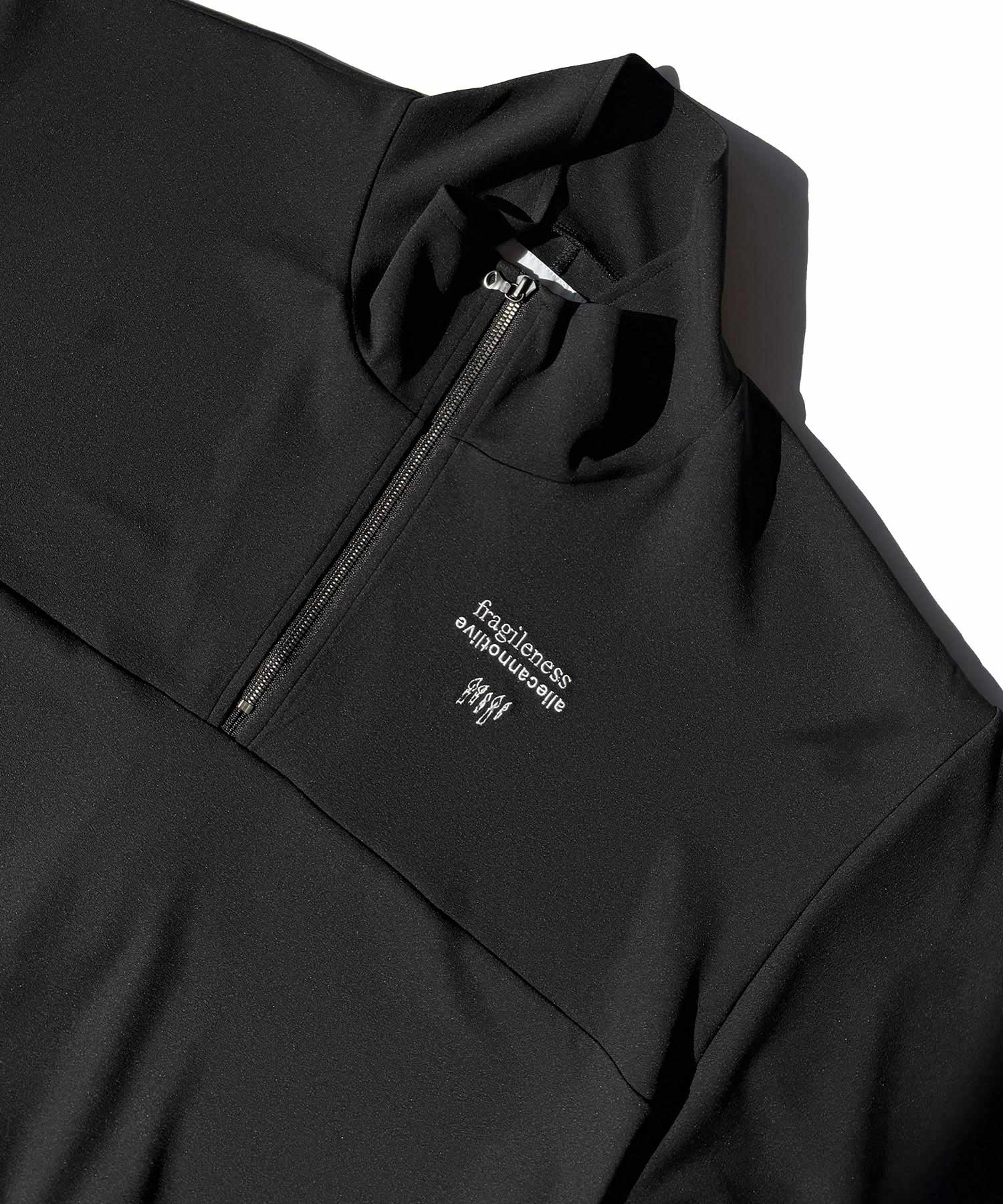 GEORGETTE JQ HALF-ZIP S/S