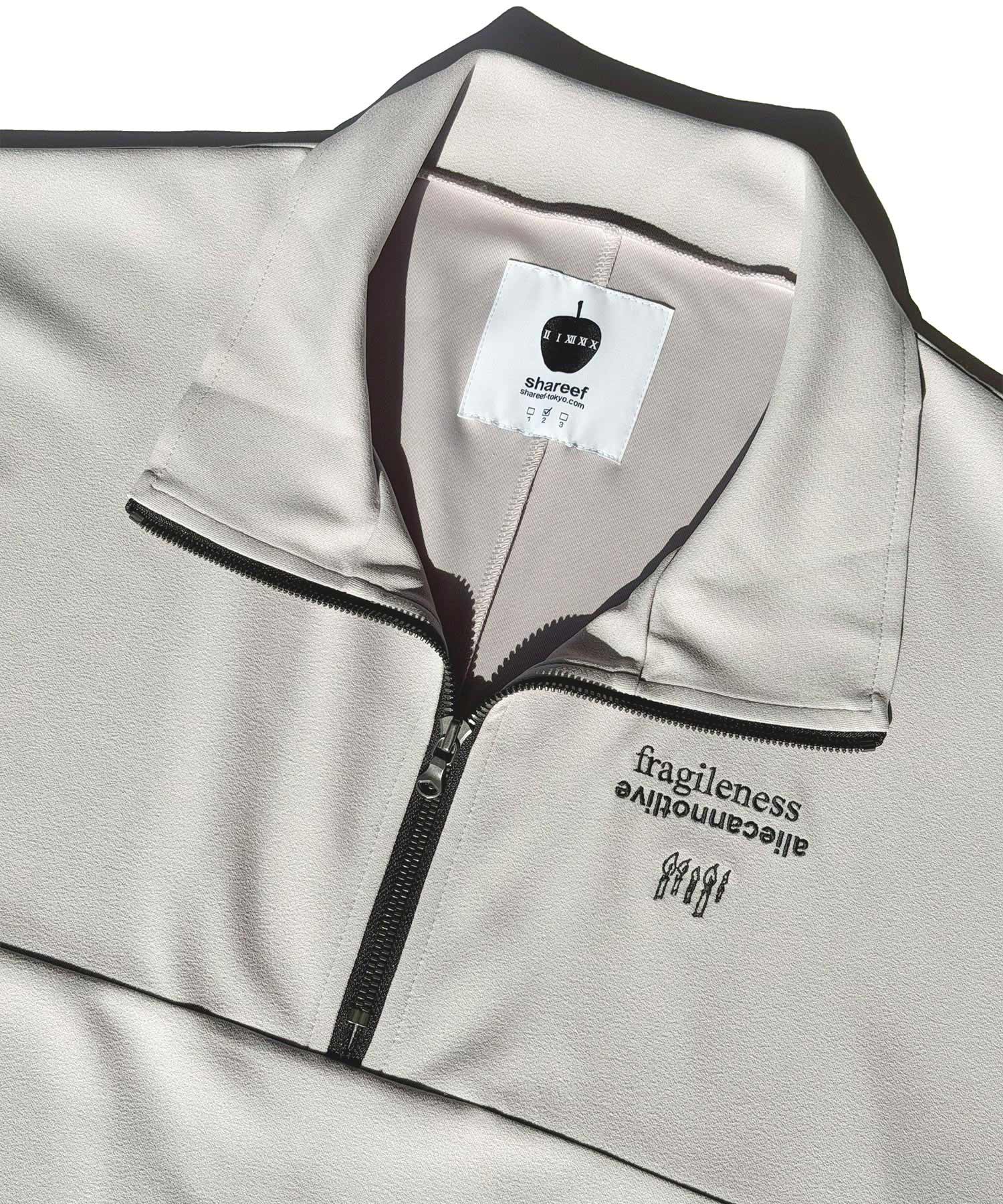 GEORGETTE JQ HALF-ZIP S/S