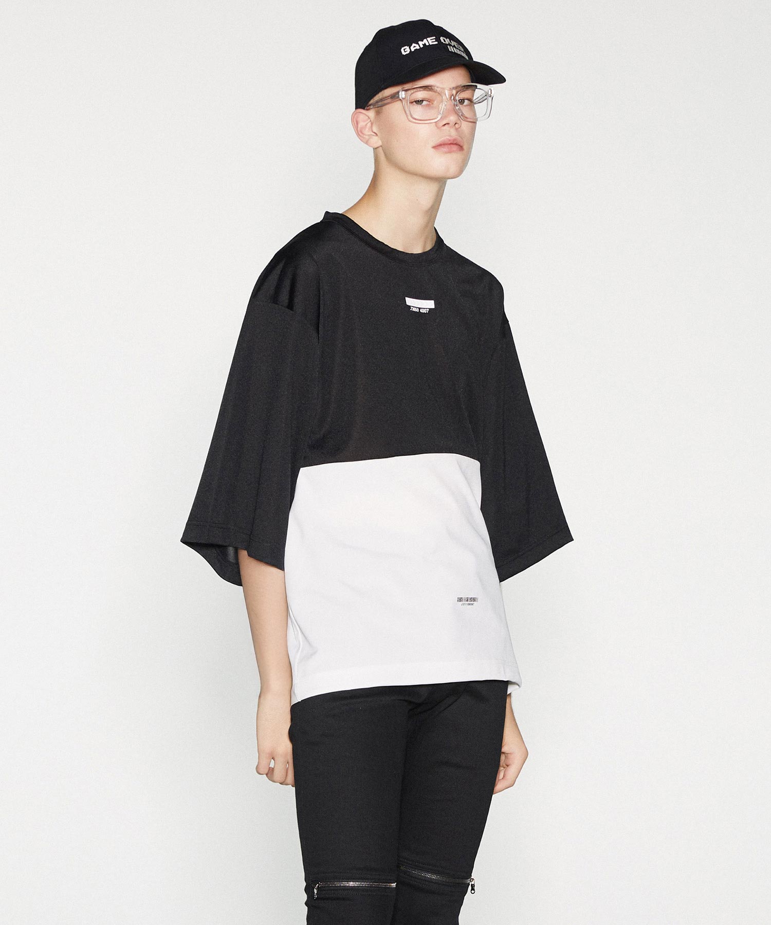SHAREEF ONLINE SHOP / GEORGETTE JQ 2TONE BIG-T