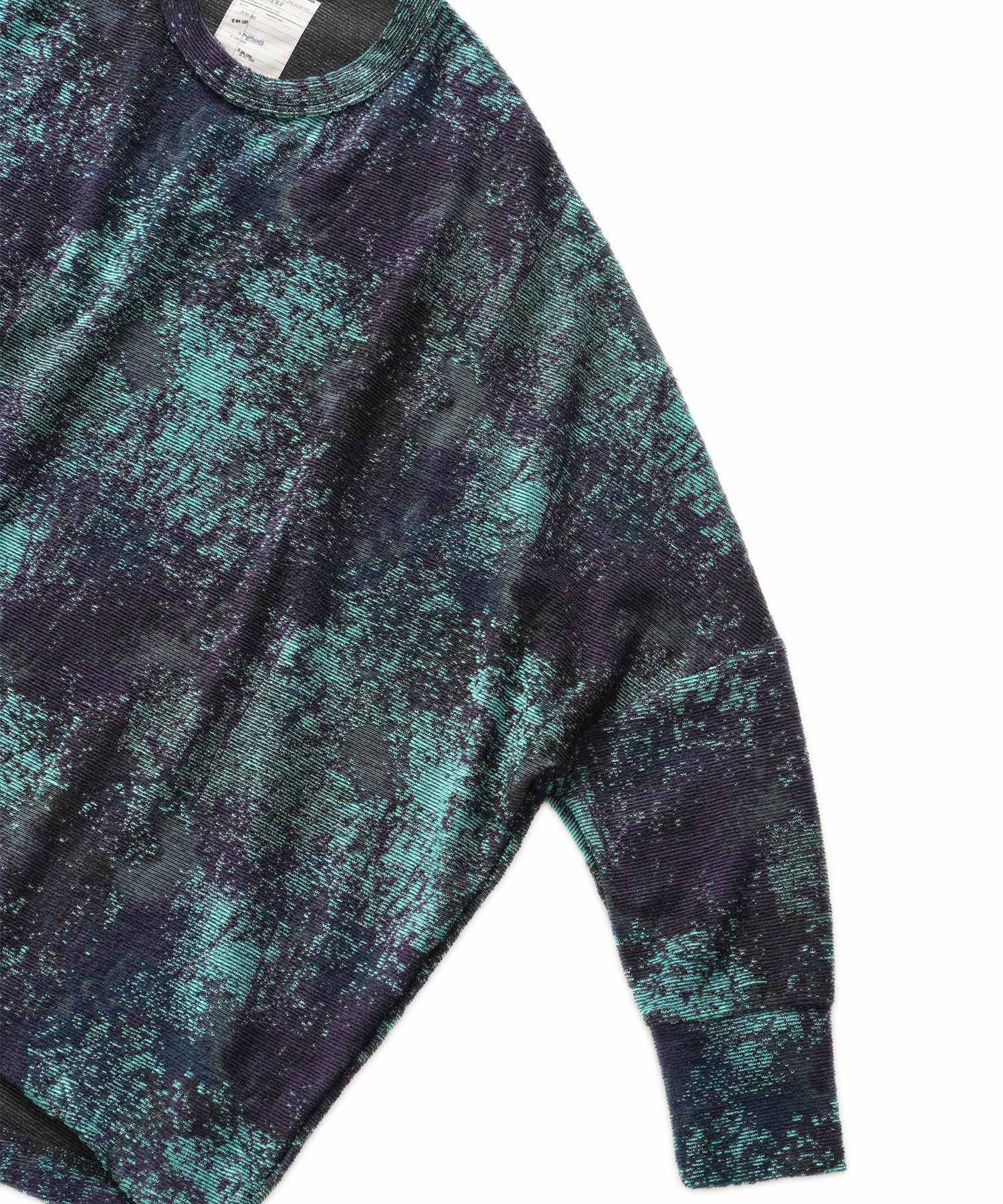 シャリーフ SHAREEF PILE JQ DOLMAN L/S PO パイルJQドルマンロングスリーブPO ニット 長袖 クルーネック ストレッチ ウール 1 紺 青 SHAREEF ONLINE SHOP / PILE JQ DOLMAN L/S PO