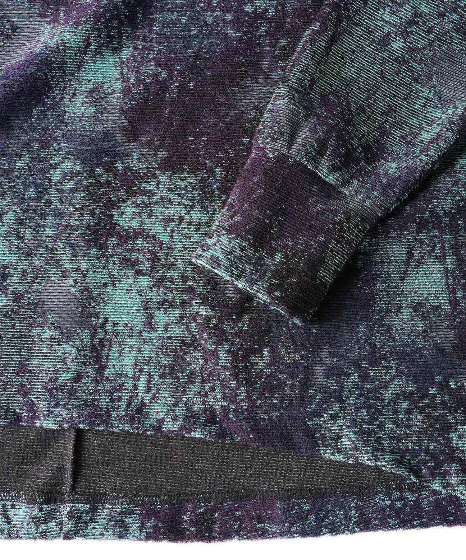 シャリーフ SHAREEF PILE JQ DOLMAN L/S PO パイルJQドルマンロングスリーブPO ニット 長袖 クルーネック ストレッチ ウール 1 紺 青 SHAREEF ONLINE SHOP / PILE JQ DOLMAN L/S PO