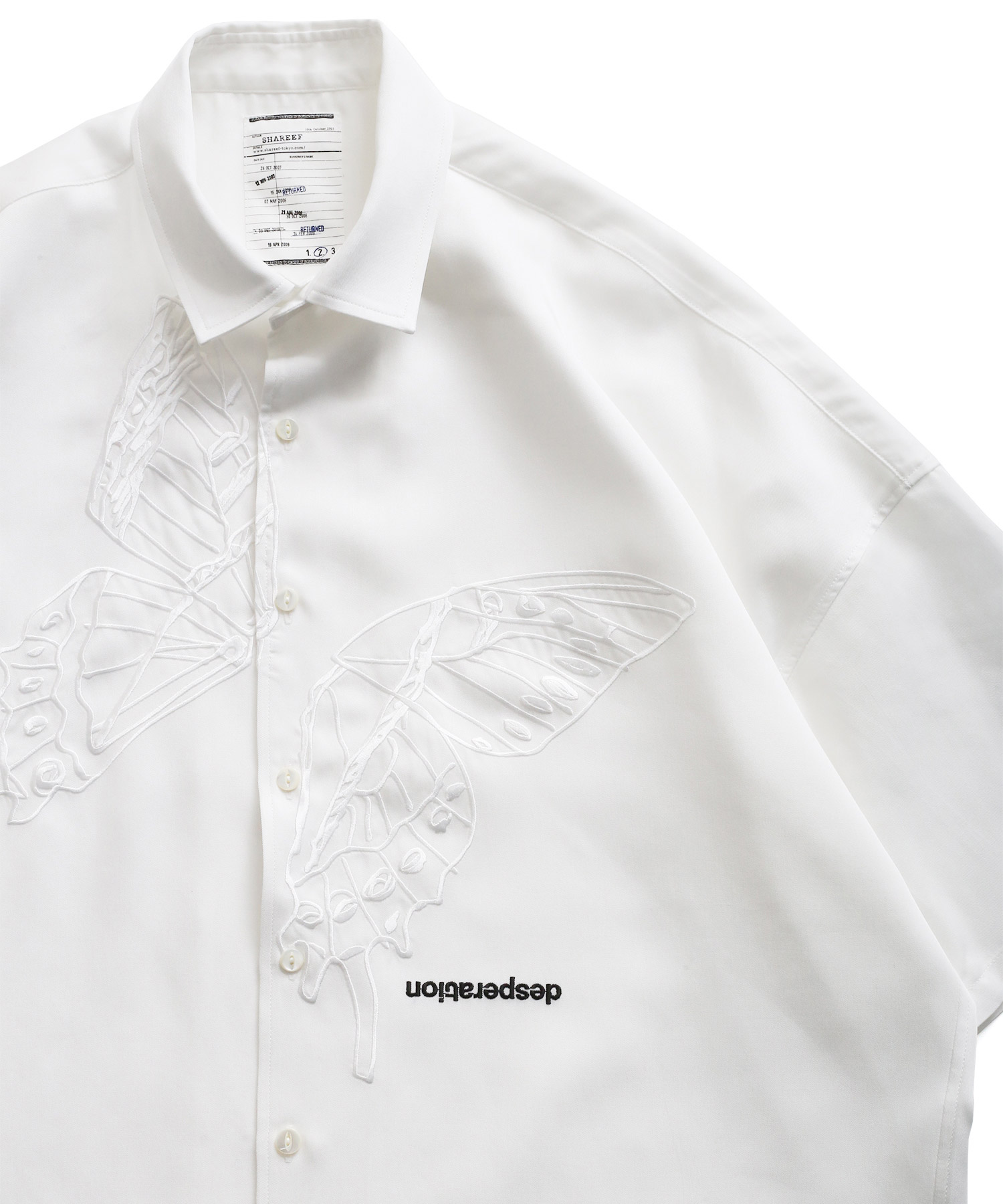 "BUTTERFLY" S/S BIG SHIRTS