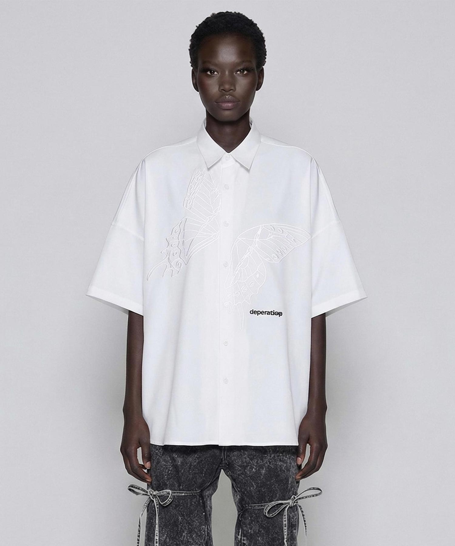 "BUTTERFLY" S/S BIG SHIRTS