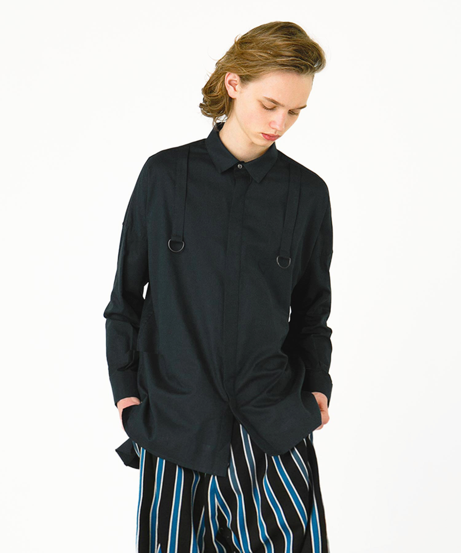 シャリーフ SHAREEF STRIPE LABORATORYシャツコート シャリーフ SHAREEF STRIPE LABORATORYシャツコート SHAREEF