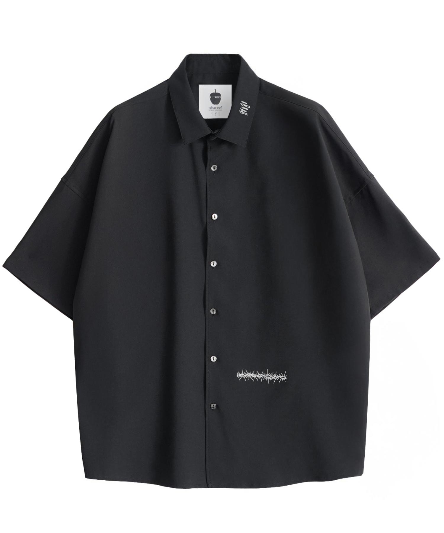 "CANDLE" emb. S/S BIG SHIRTS