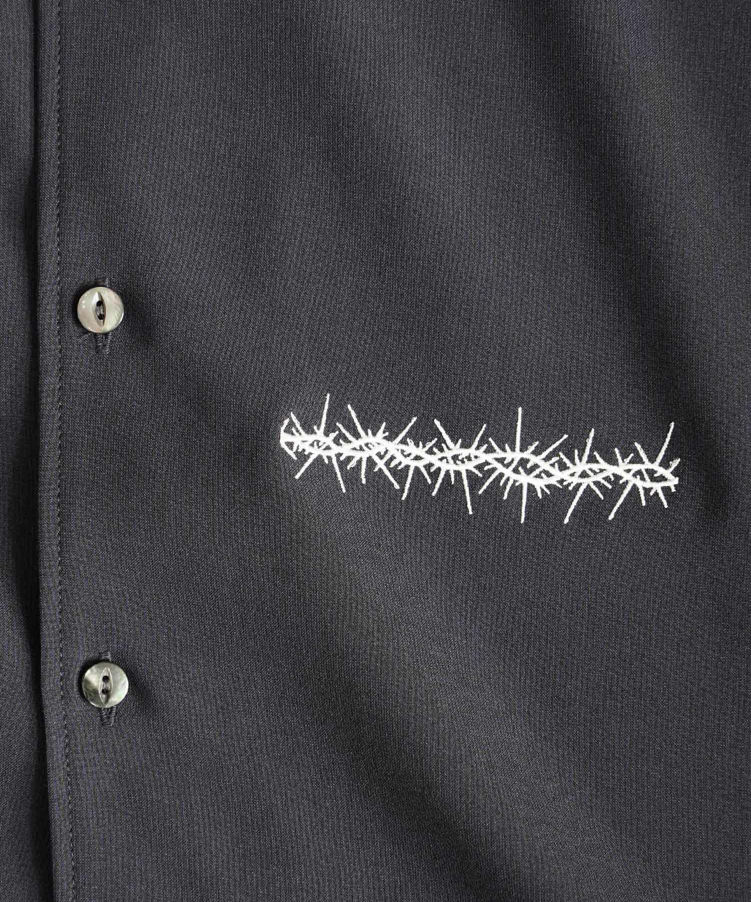 "CANDLE" emb. S/S BIG SHIRTS