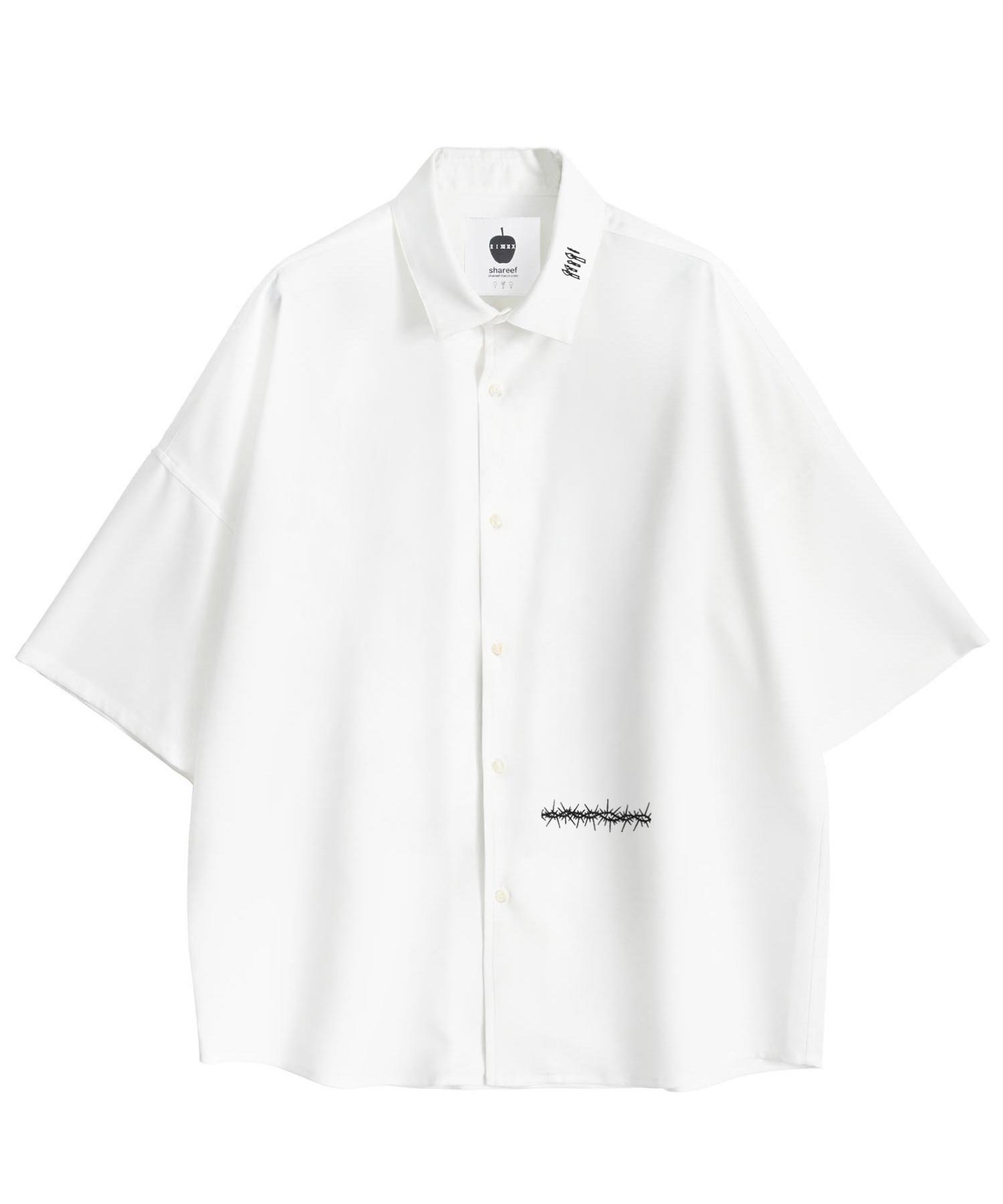 "CANDLE" emb. S/S BIG SHIRTS