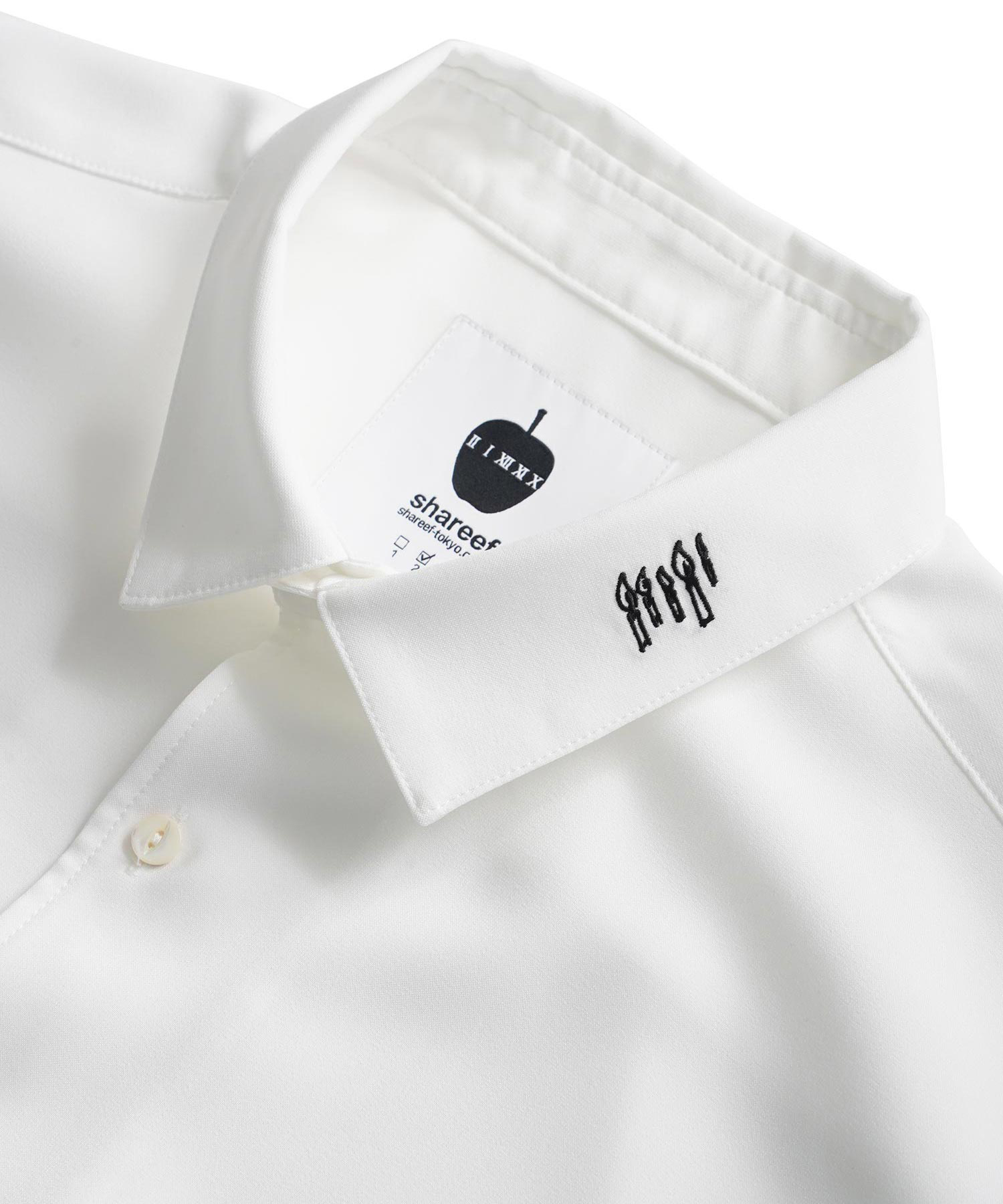 "CANDLE" emb. S/S BIG SHIRTS