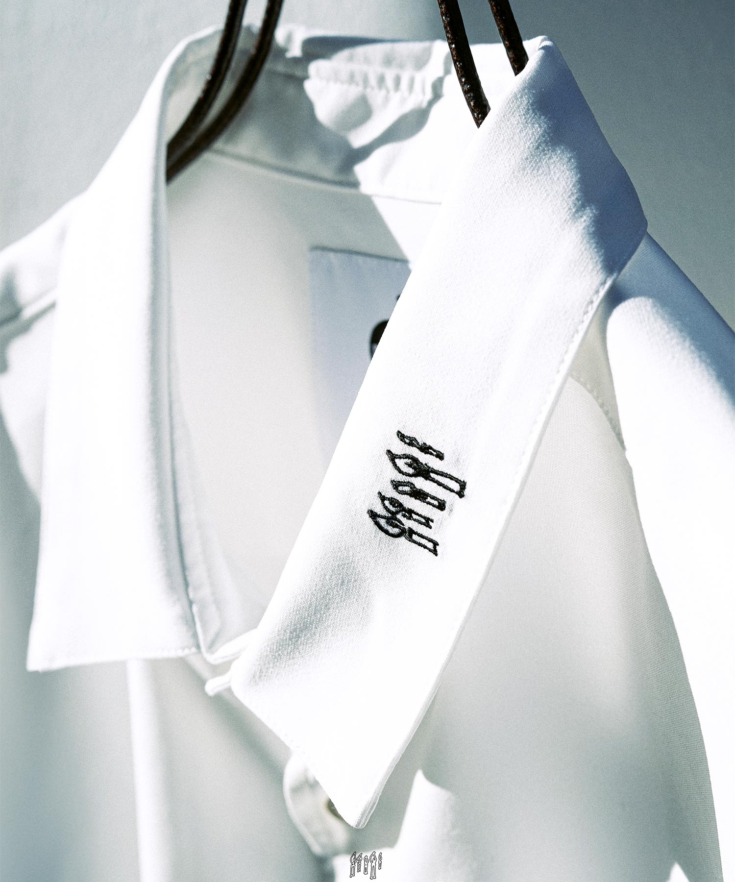 "CANDLE" emb. S/S BIG SHIRTS