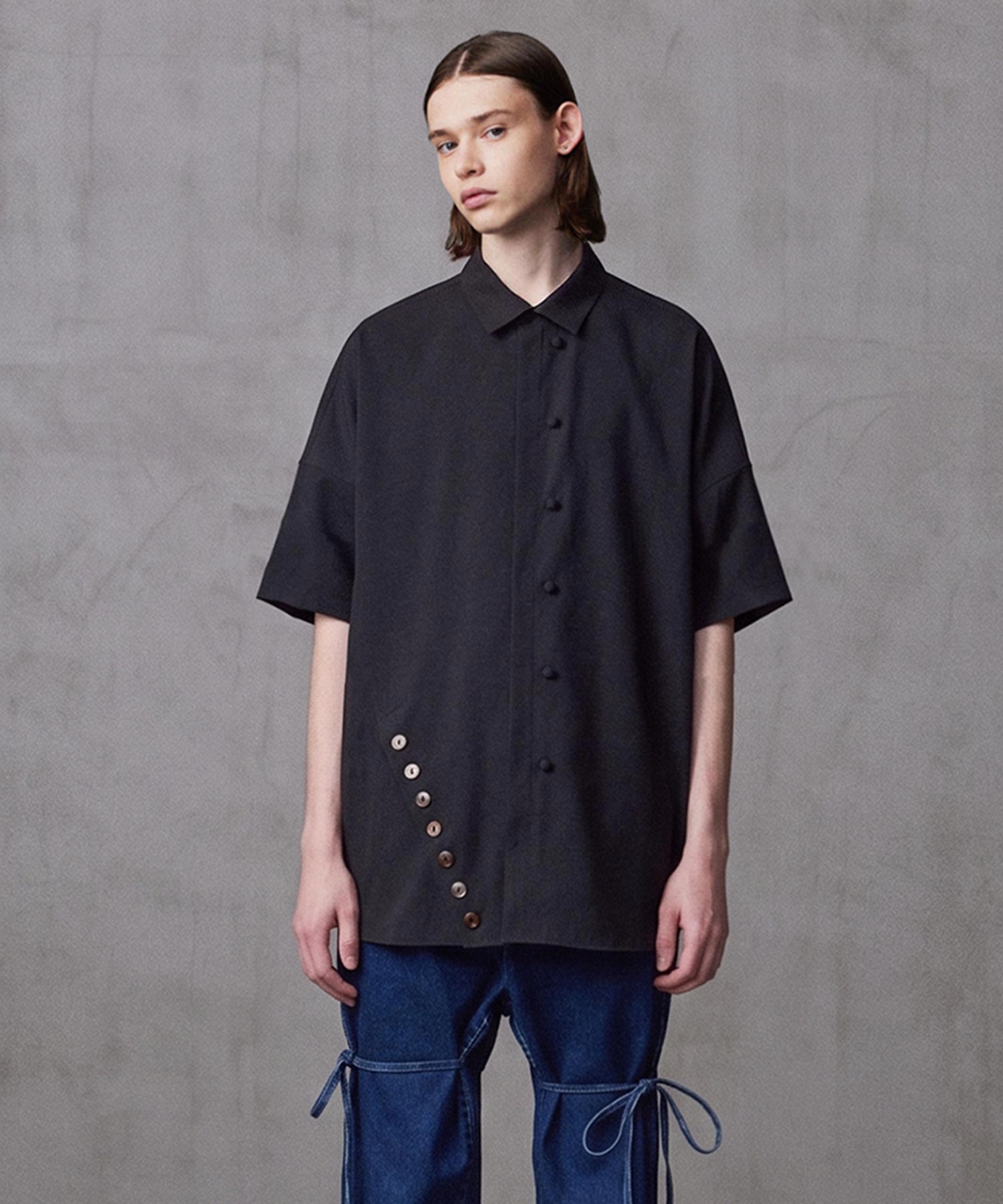 SIDE SLIT S/S BIG SHIRTS
