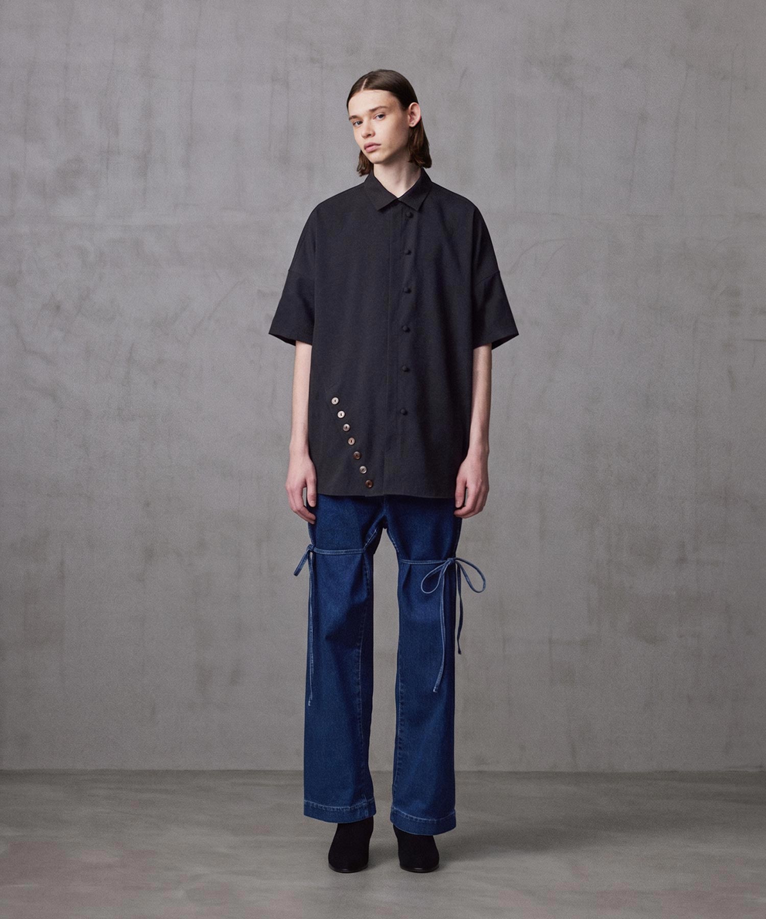 SIDE SLIT S/S BIG SHIRTS