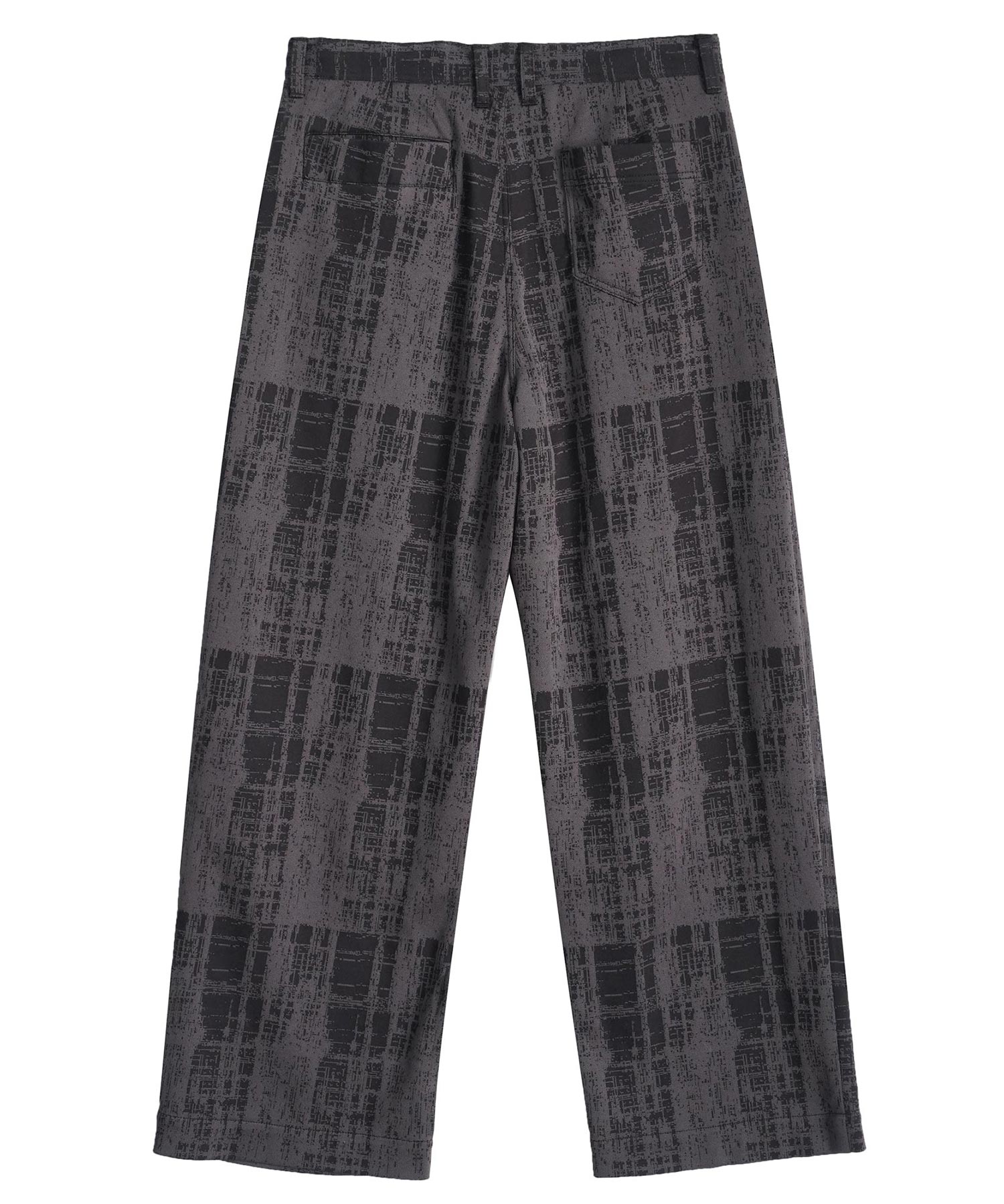 SHAREEF ONLINE SHOP / FADED CHECK WIDE PANTS