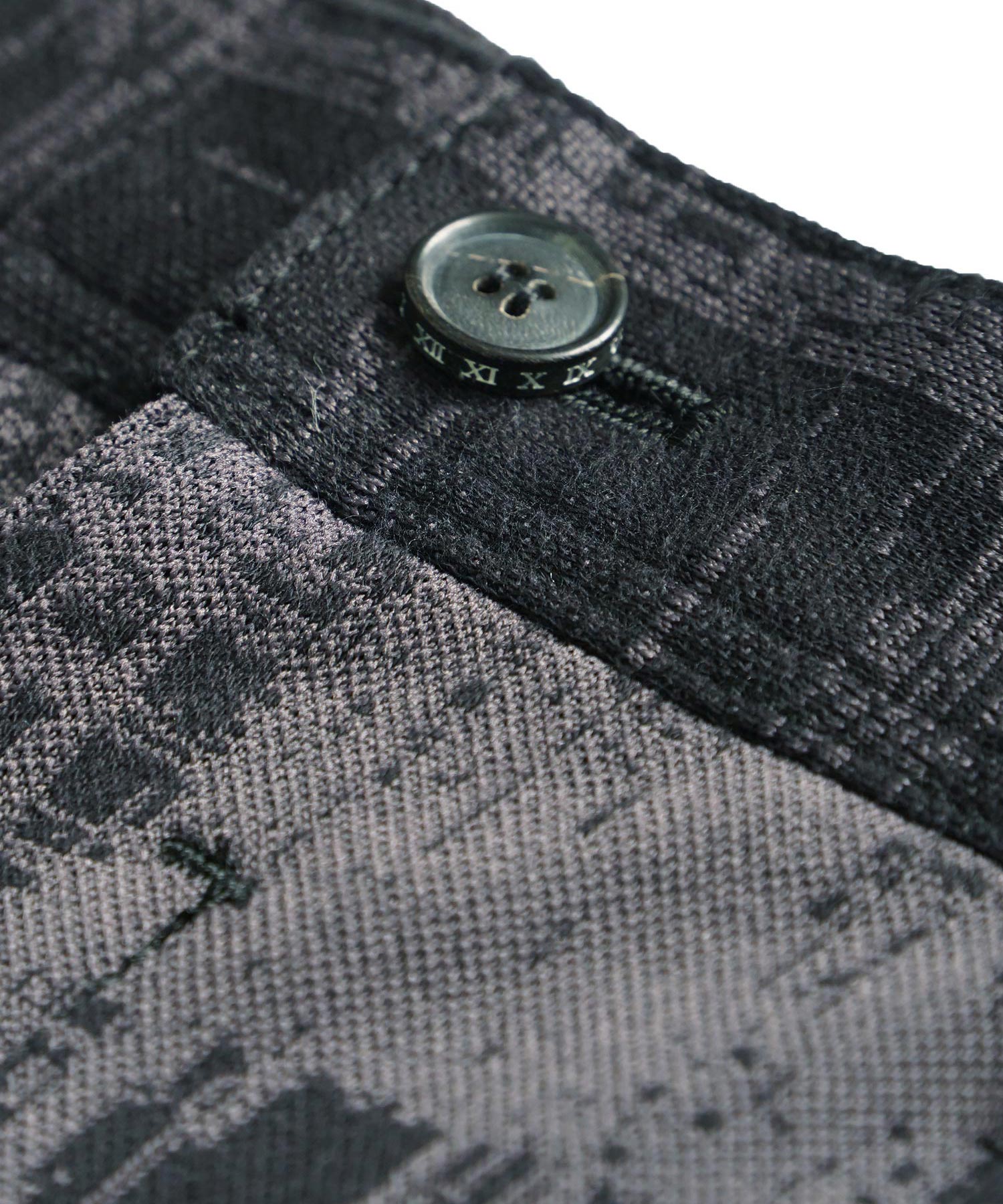 FADED CHECK WIDE PANTS