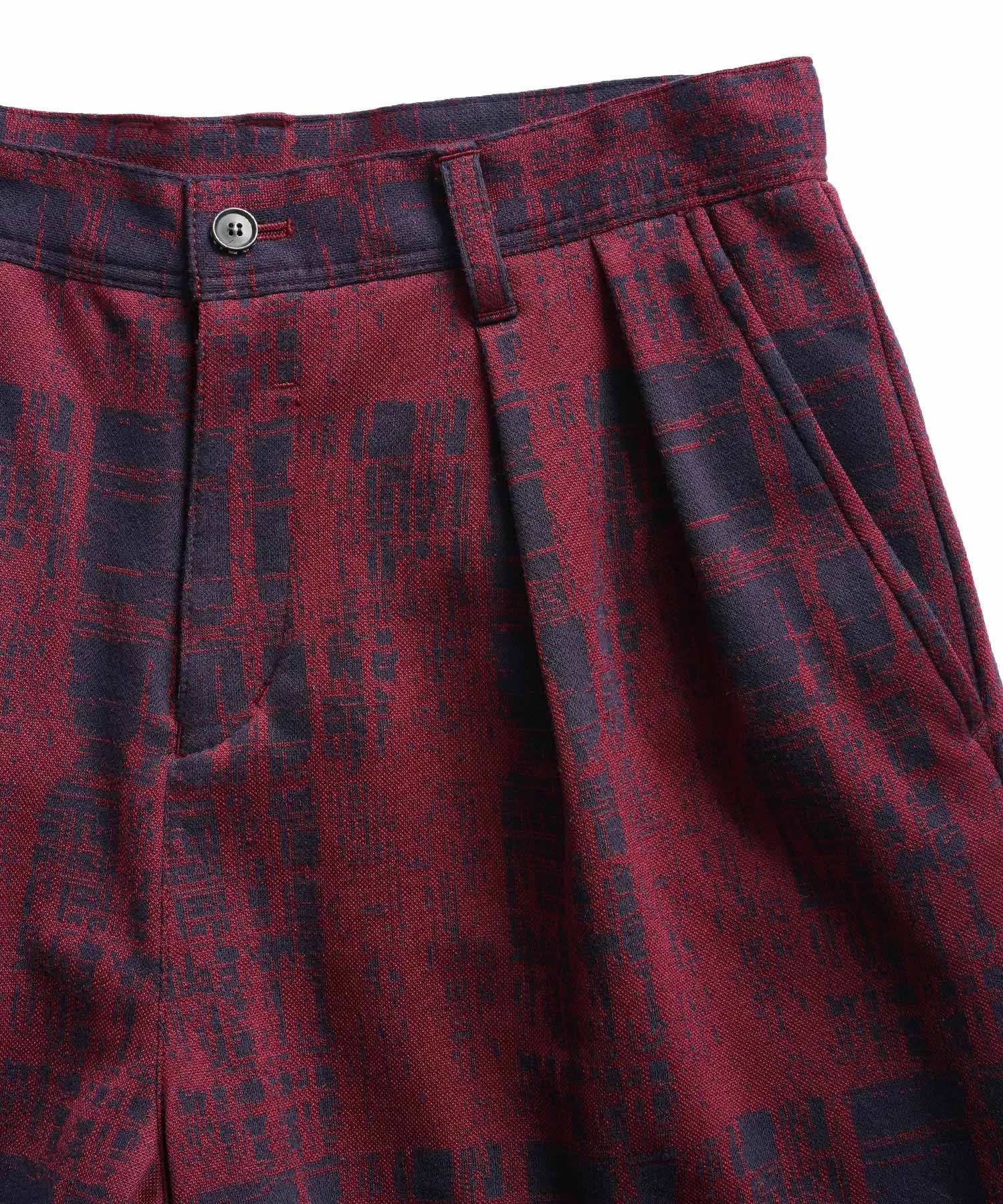 SHAREEF ONLINE SHOP / FADED CHECK WIDE PANTS
