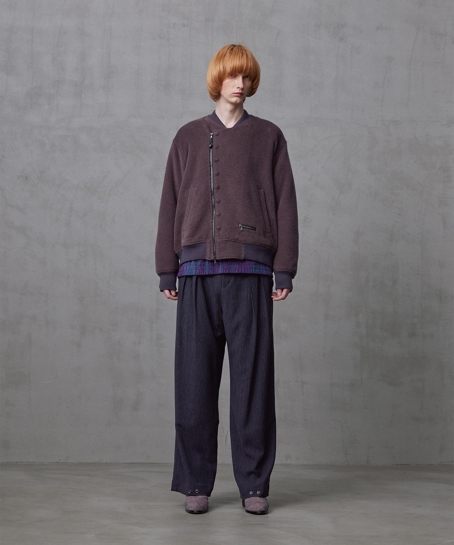 ANGORA MELTON BLOUSON