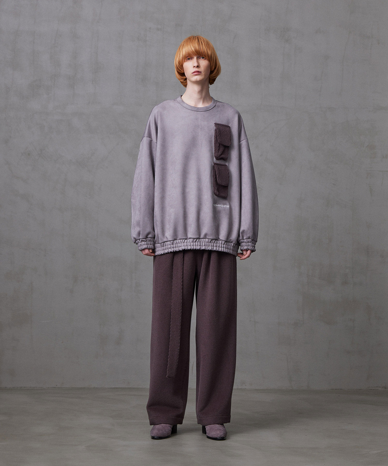 SHAREEF ONLINE SHOP / ANGORA MELTON WIDE PANTS