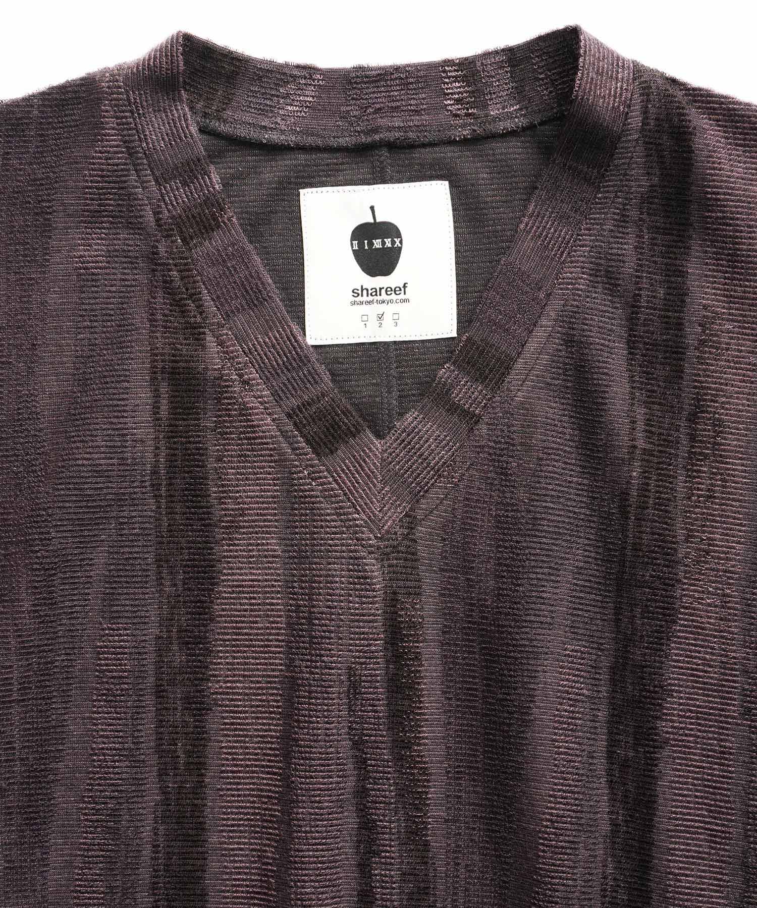 SHAREEF ONLINE SHOP / BRUSHING LINE JQ V-NECK L/S