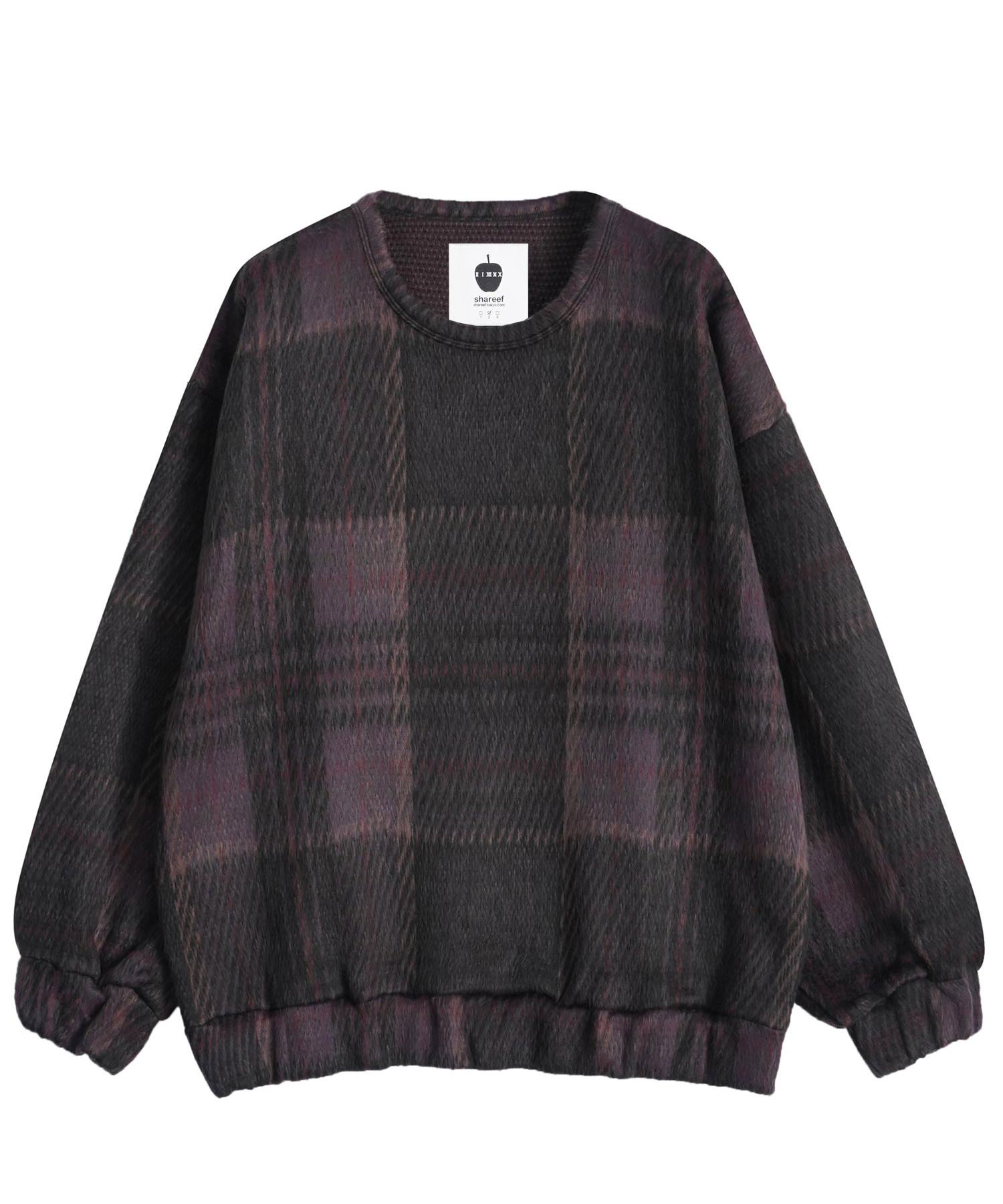 SHAREEF ONLINE SHOP / SHAGGY CHECK L/S PULLOVER