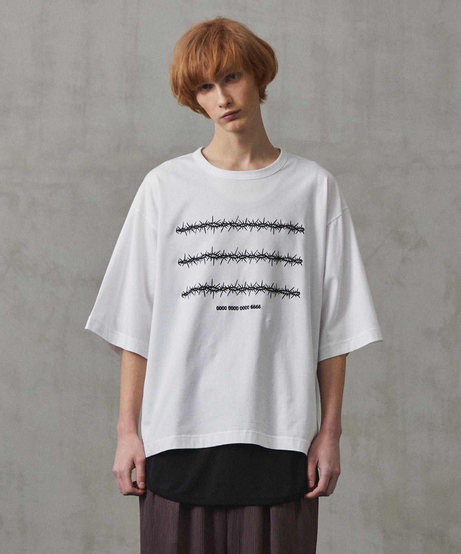 "BARBED WIRE"emb. S/S BIG-T