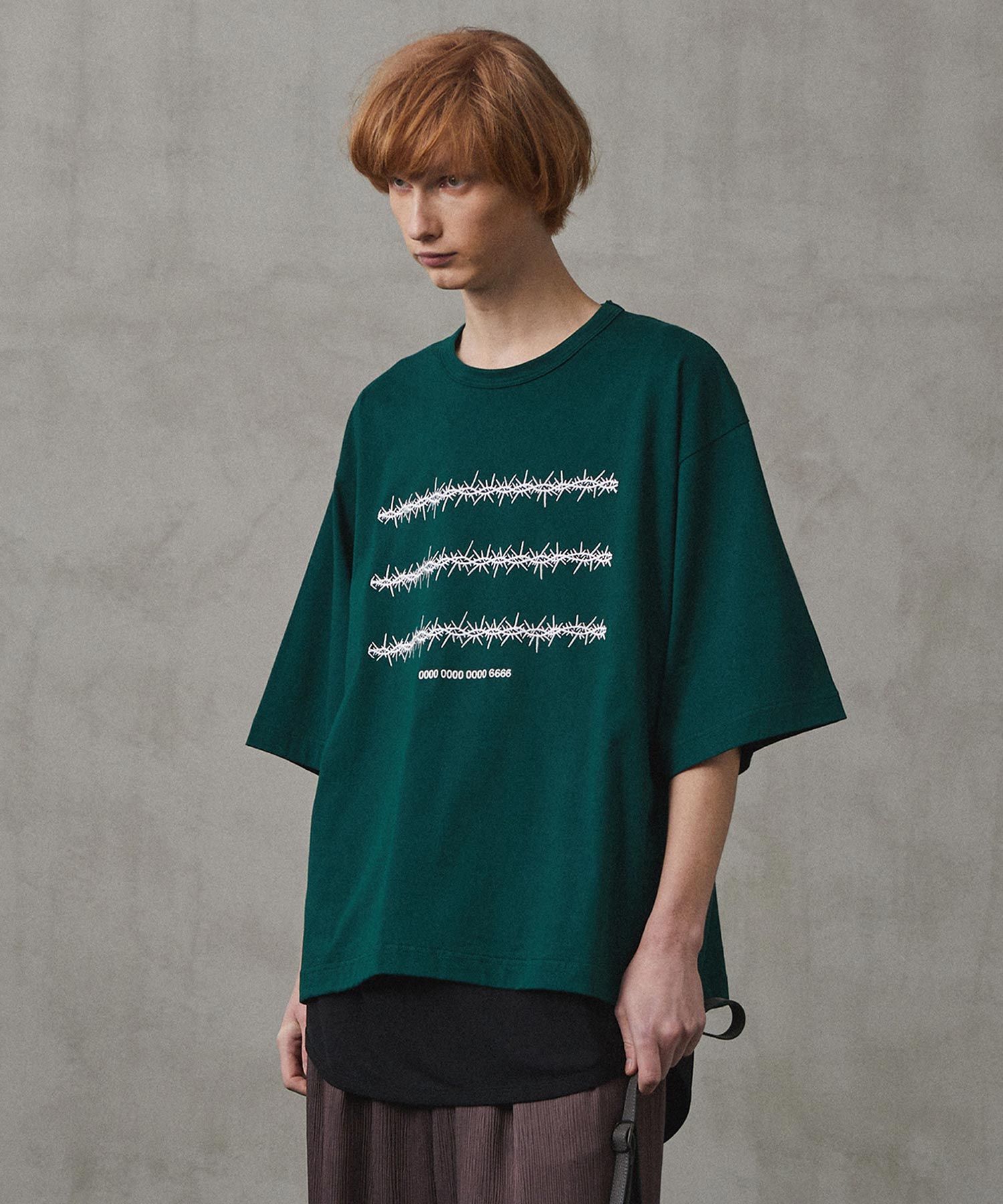 "BARBED WIRE"emb. S/S BIG-T