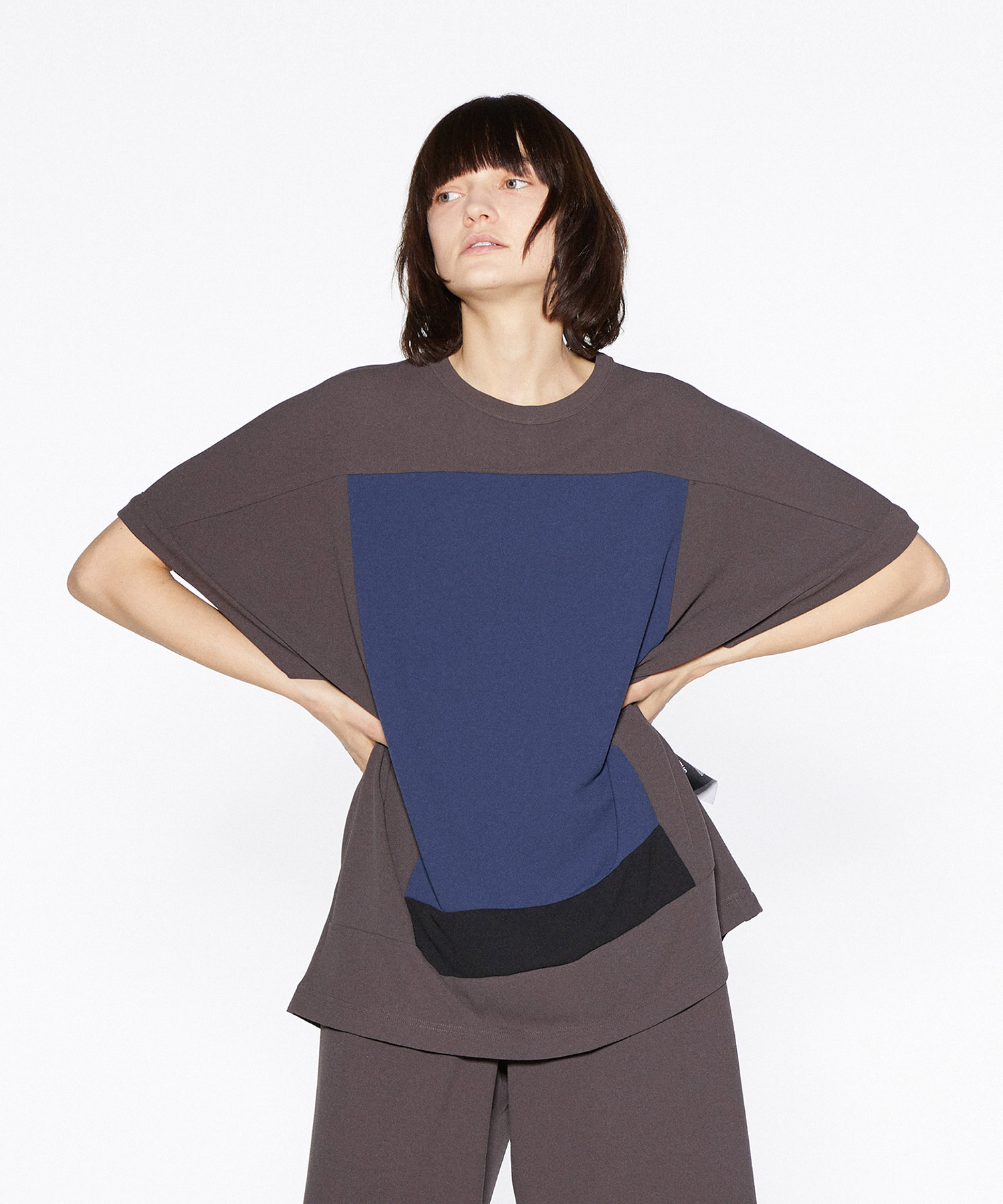 GEORGETTE JQ SQUARE DOLMAN S/S T