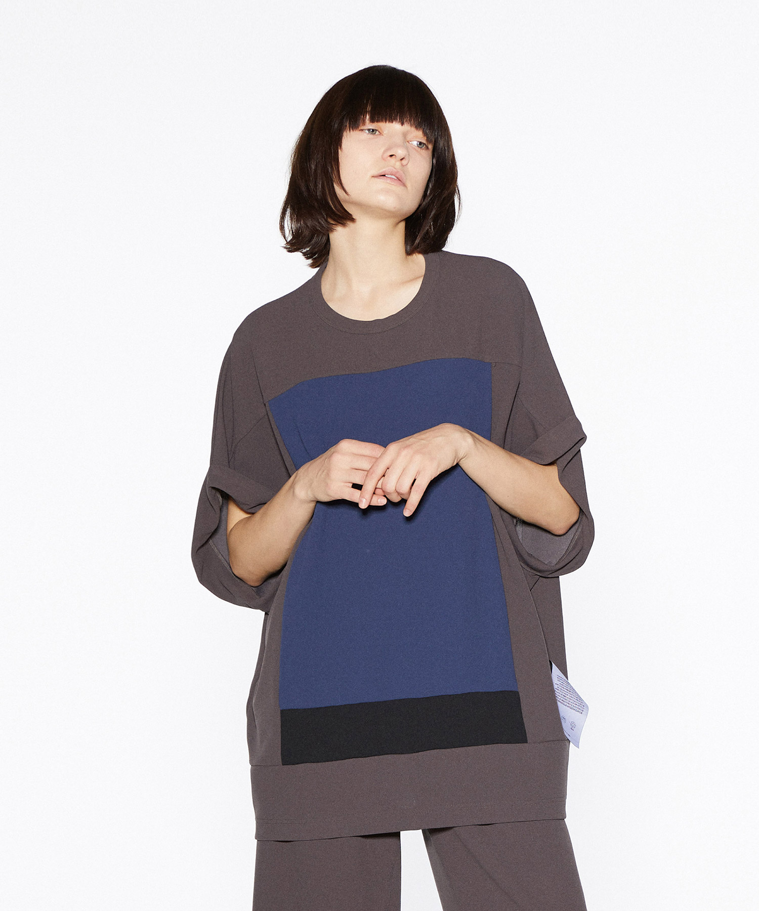 SHAREEF ONLINE SHOP / GEORGETTE JQ SQUARE DOLMAN S/S T