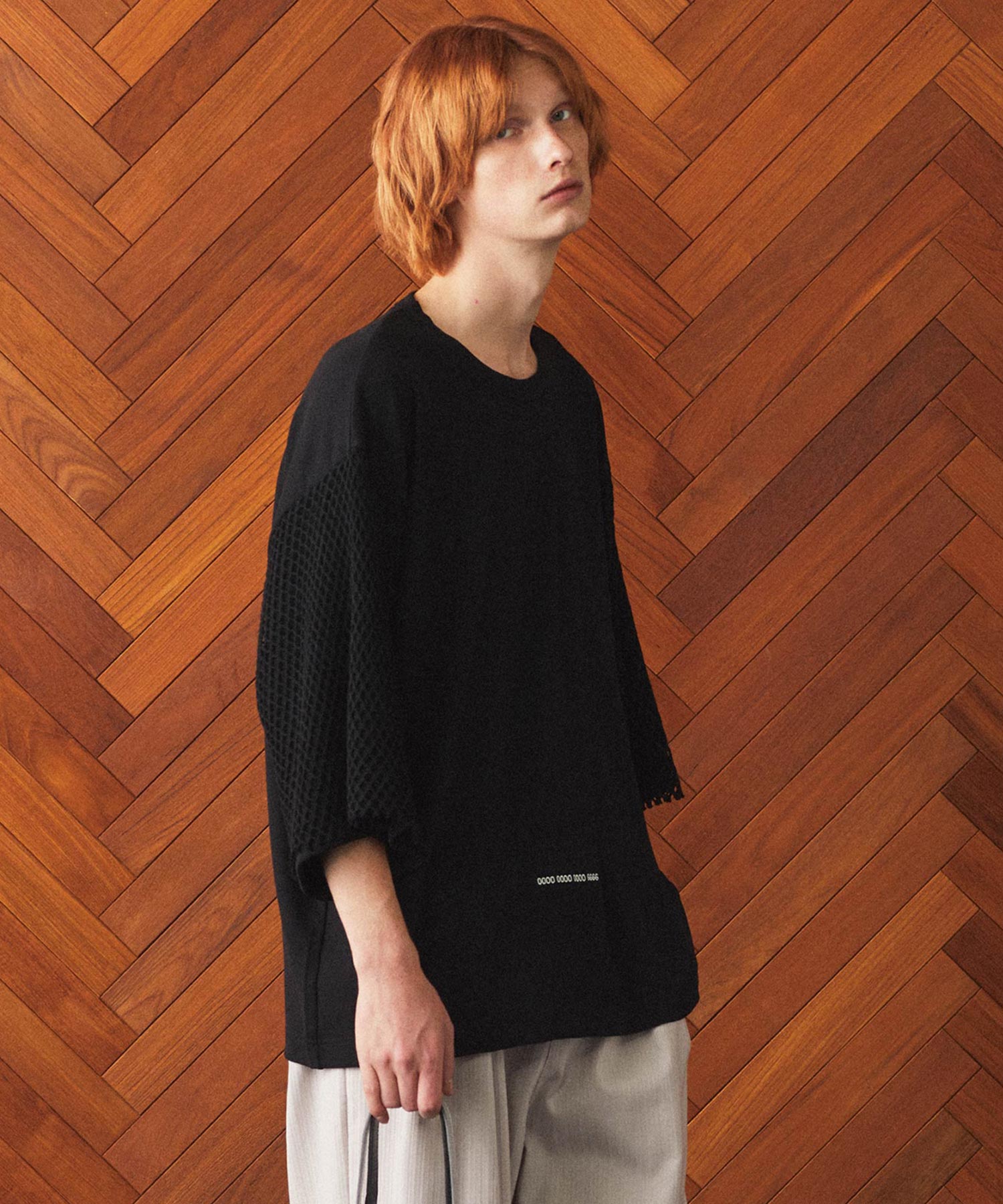 SHAREEF ONLINE SHOP / MESH LAYERED S/S BIG-T