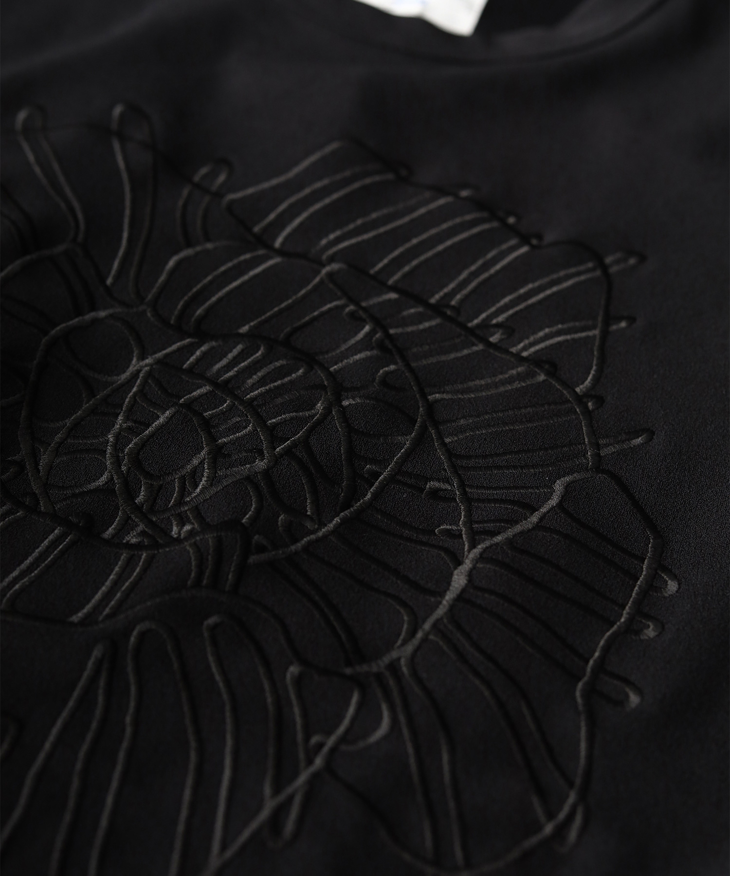 GEORGETTE  JQ P/O "ABSTRACT FLOWER"