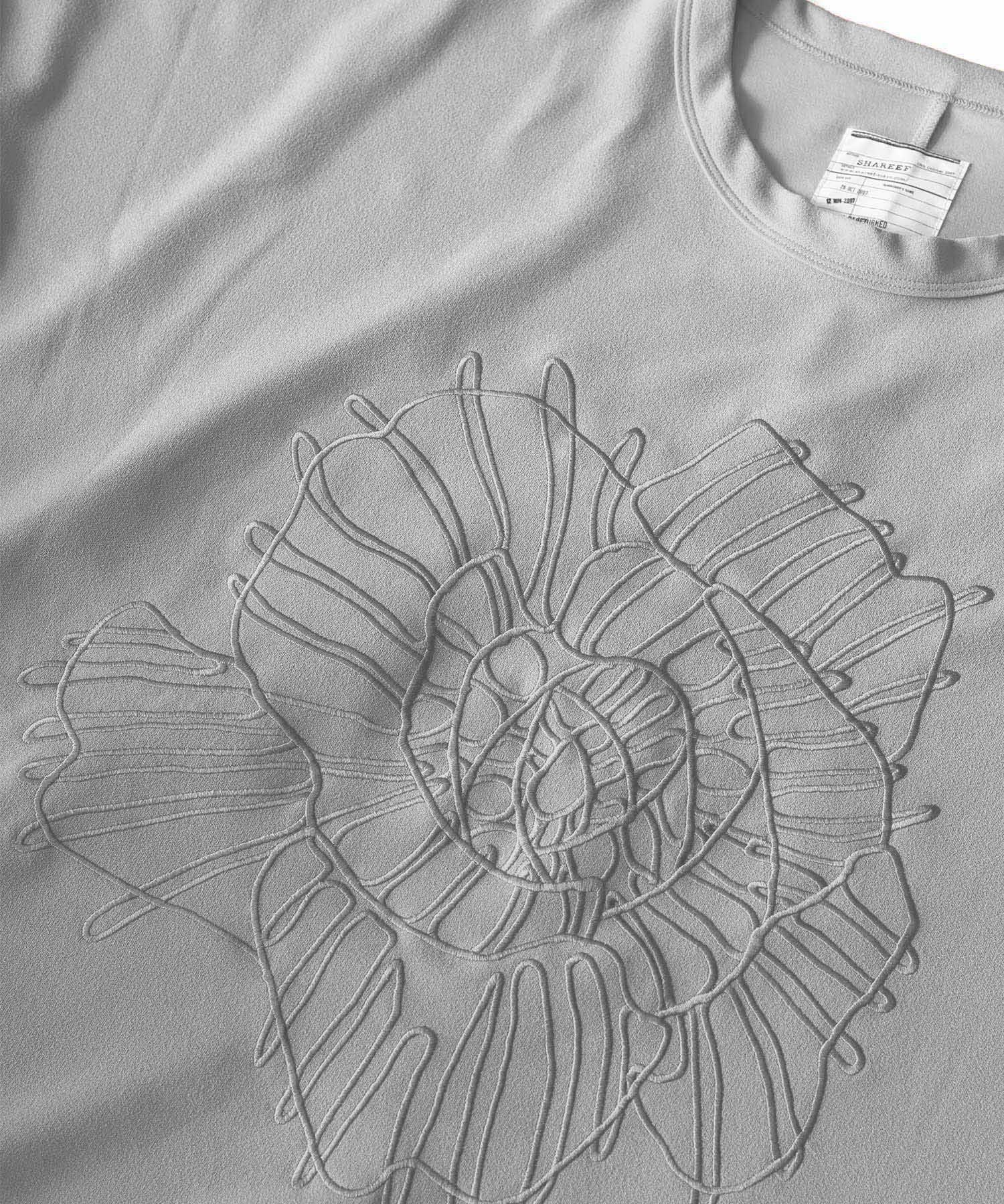 GEORGETTE  JQ P/O "ABSTRACT FLOWER"