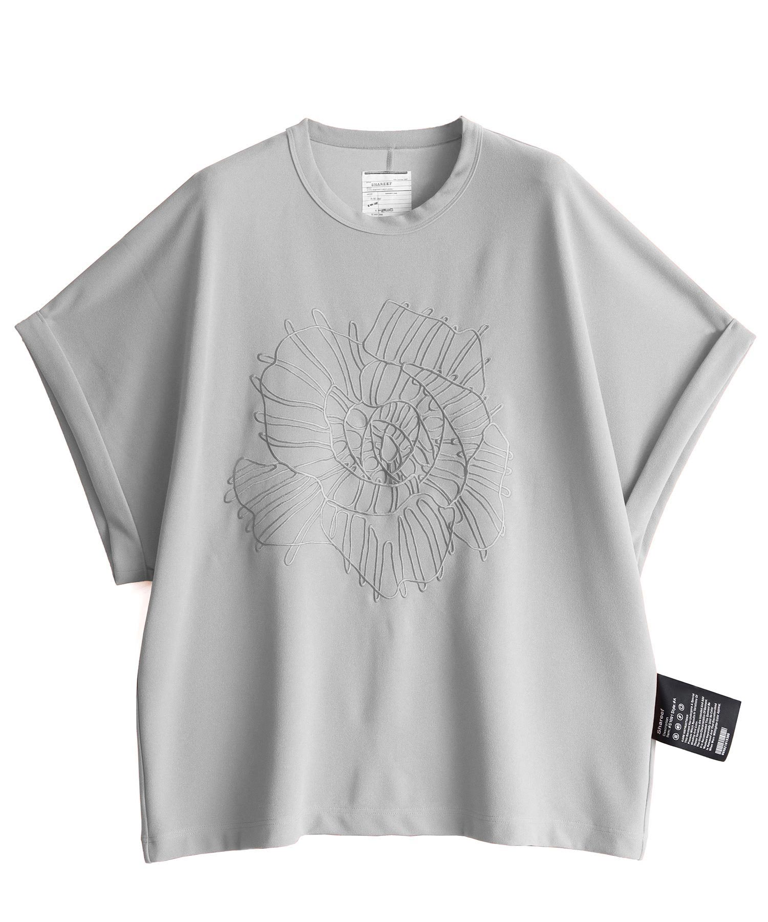 GEORGETTE  JQ P/O "ABSTRACT FLOWER"
