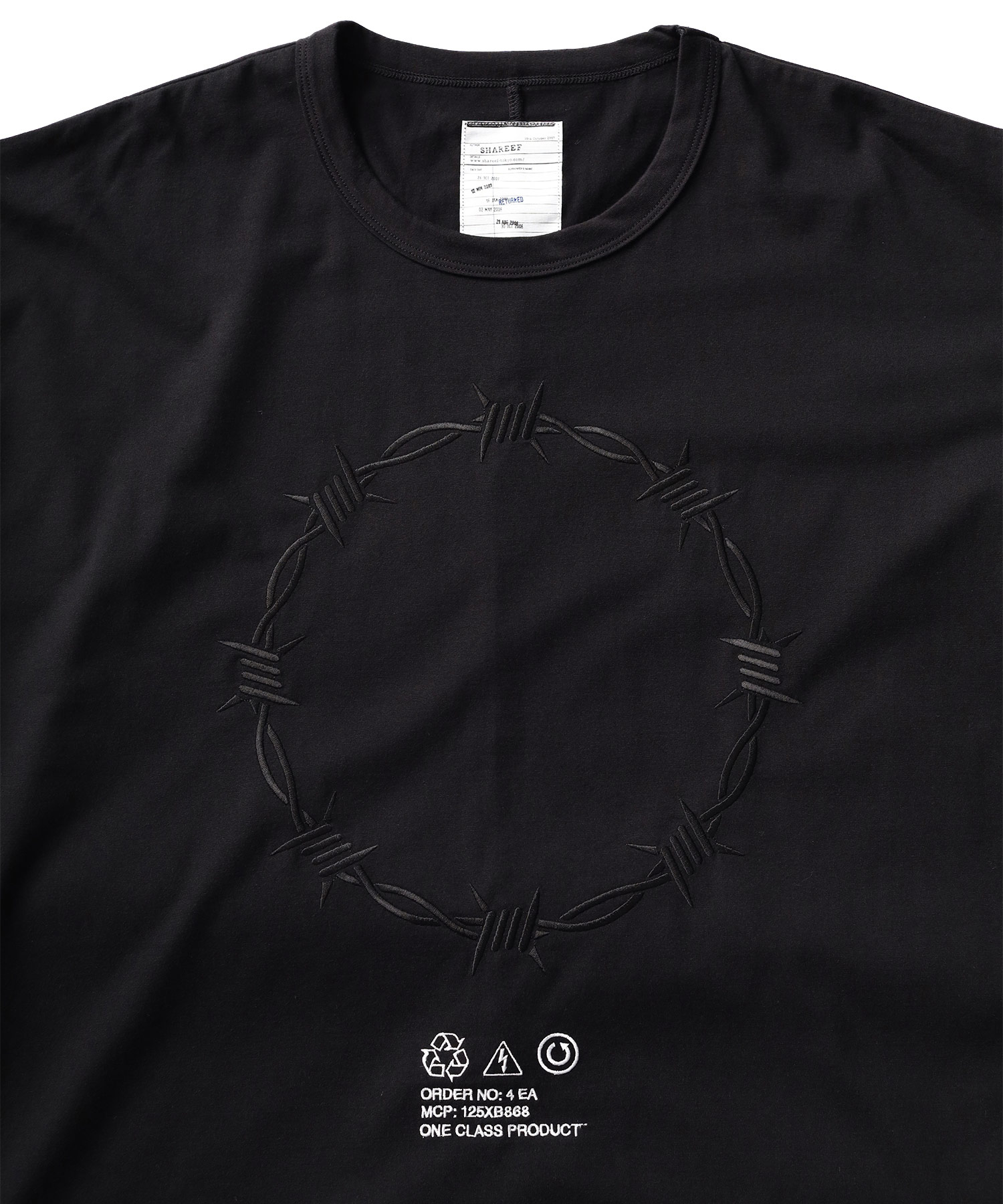 "BARBED WIRE"emb. S/S BIG T