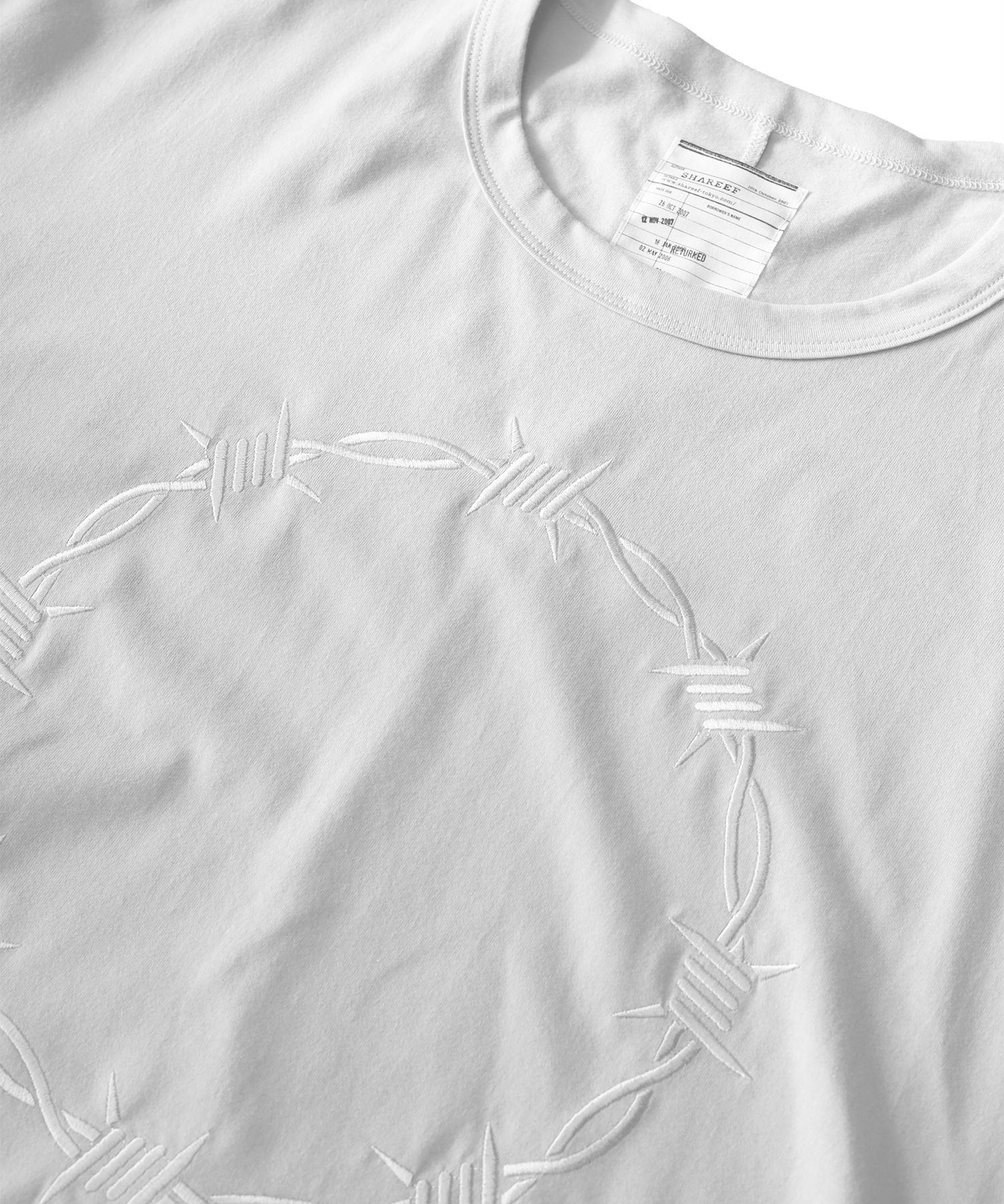 SHAREEF ’BARBED WIRE’emb. S/S BIG T SHAREEF ONLINE SHOP / 
