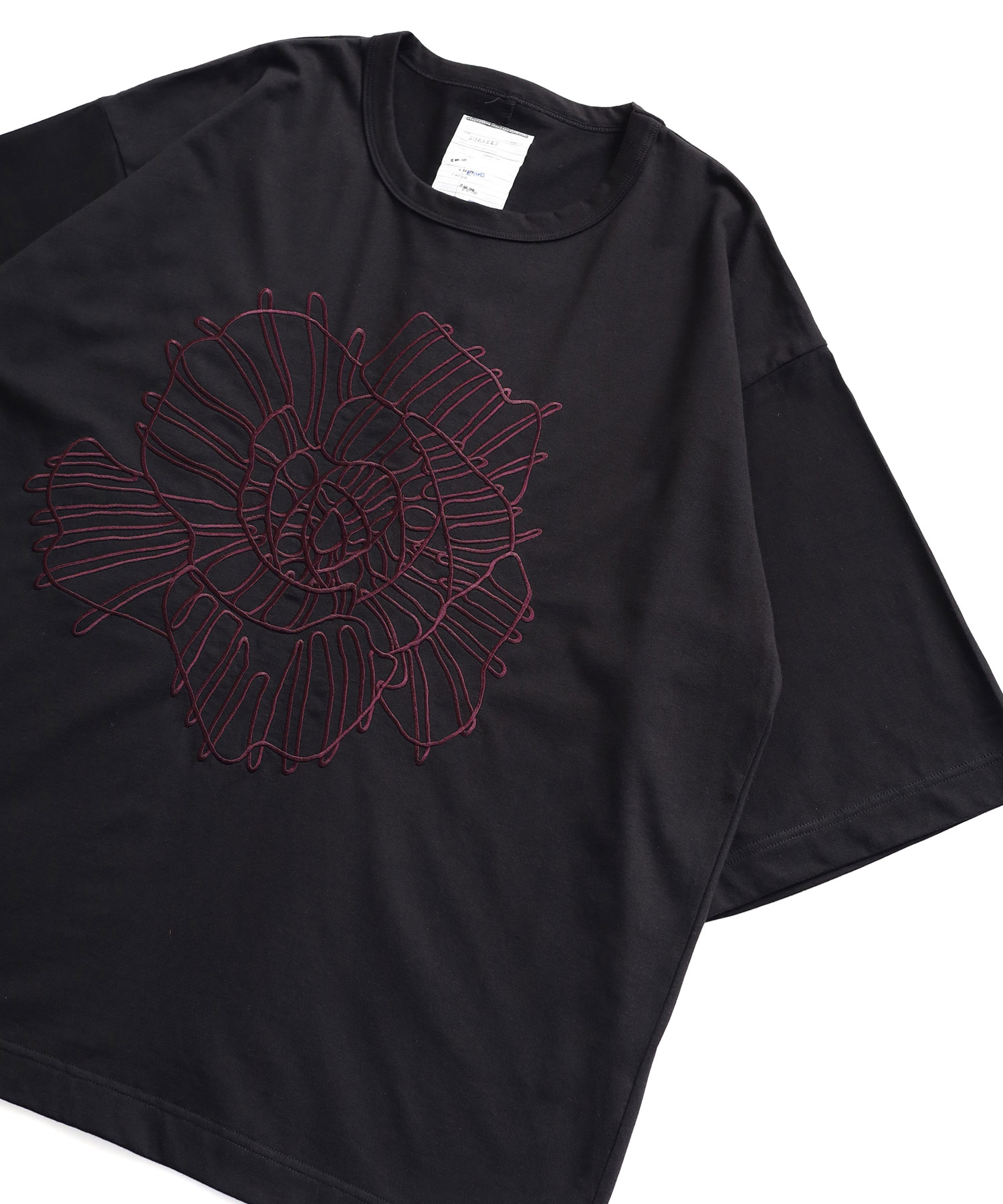 ABSTRACT FLOWERemb. S/S BIG T