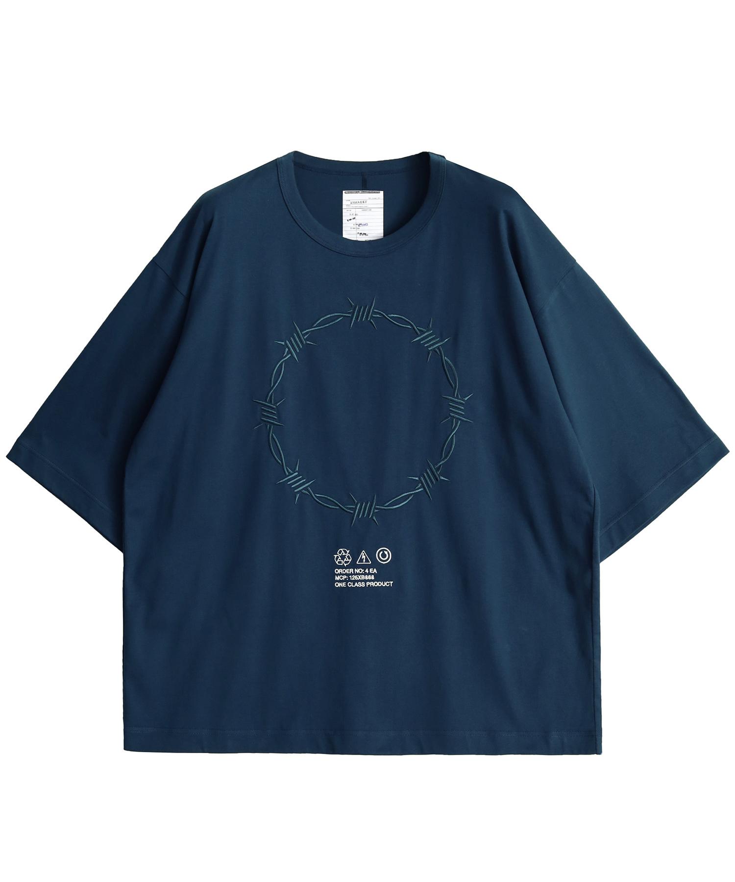 "BARBED WIRE"emb. S/S BIG T