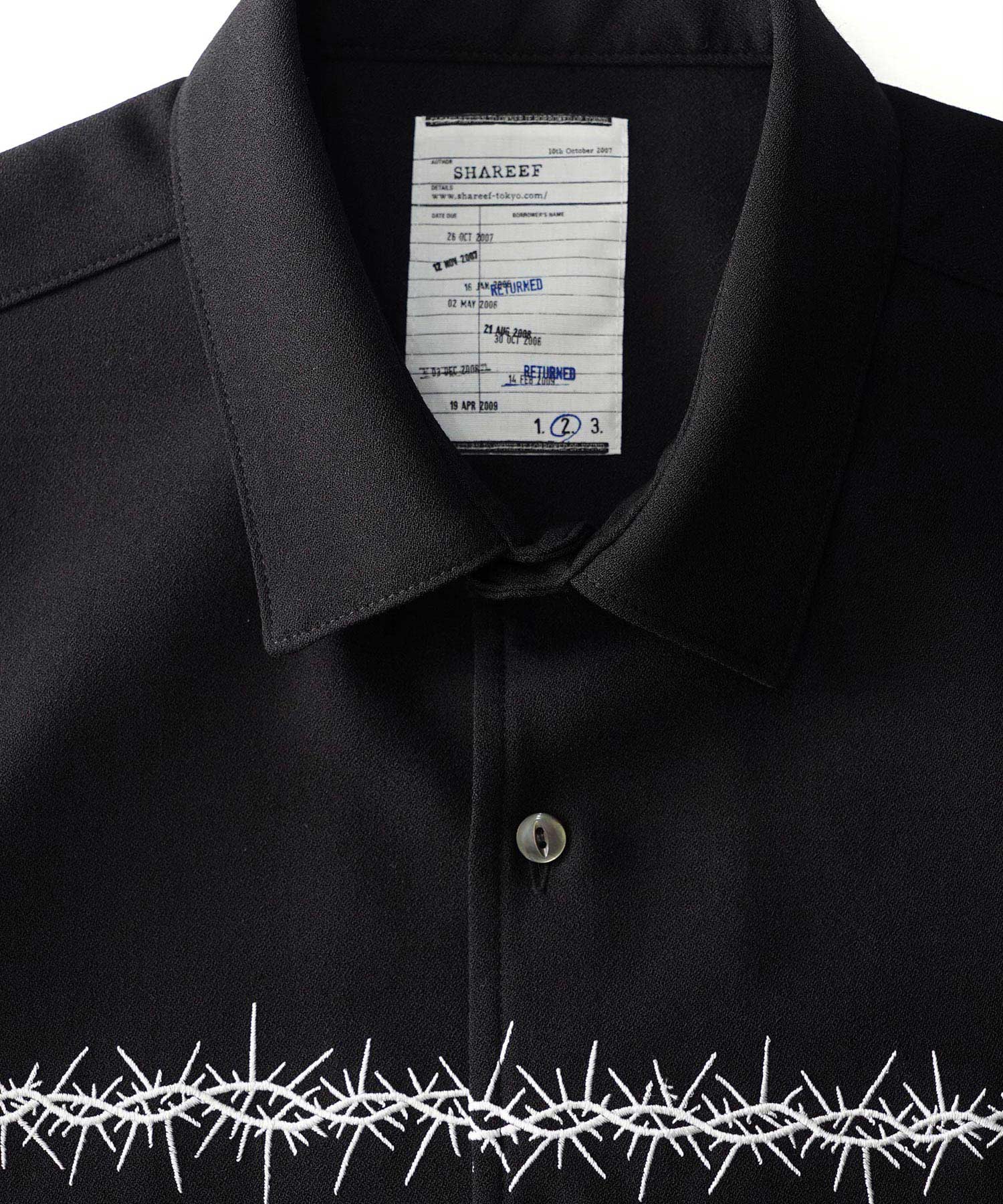 "BARBED WIRE"emb. S/S SHIRTS