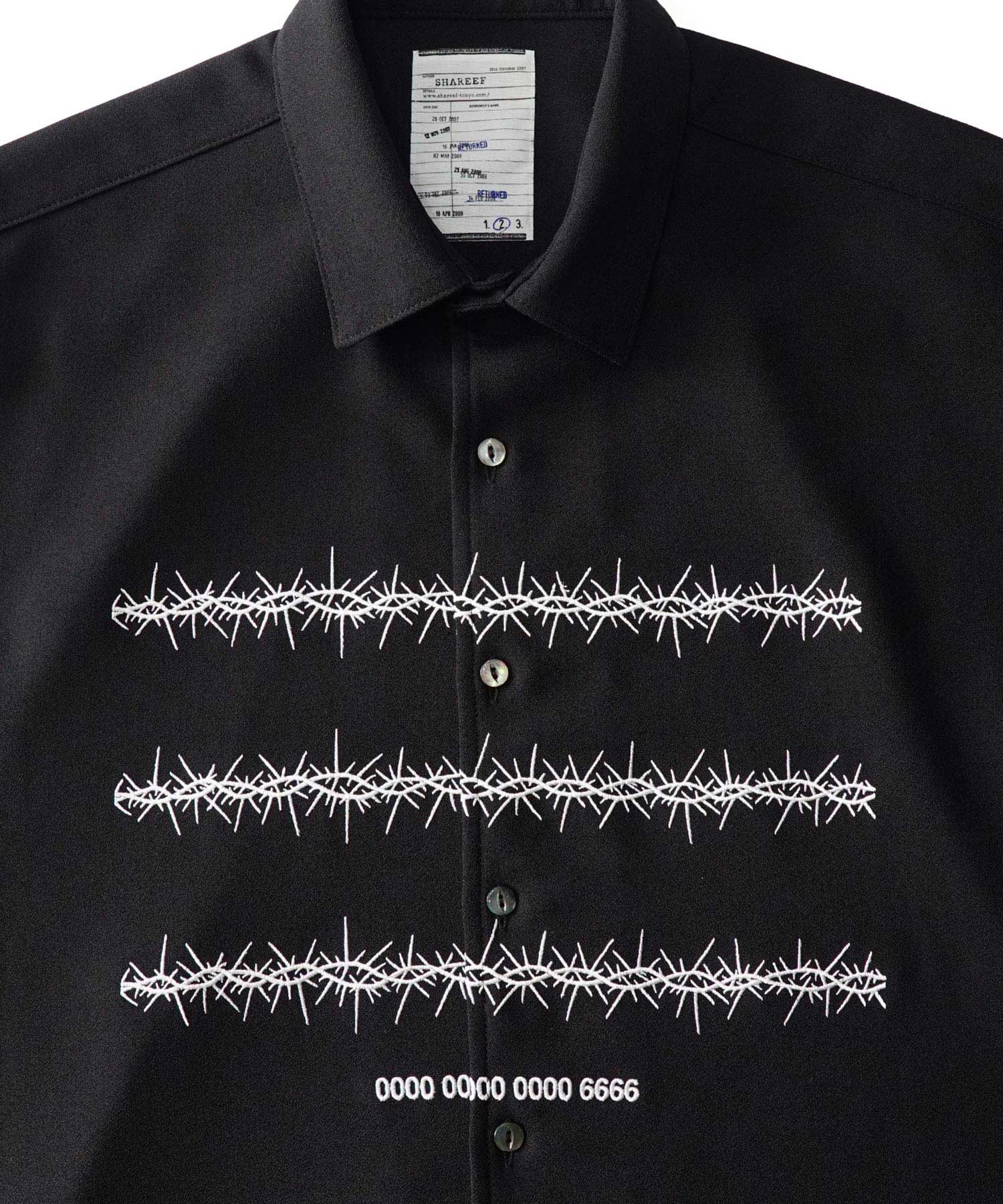 "BARBED WIRE"emb. S/S SHIRTS