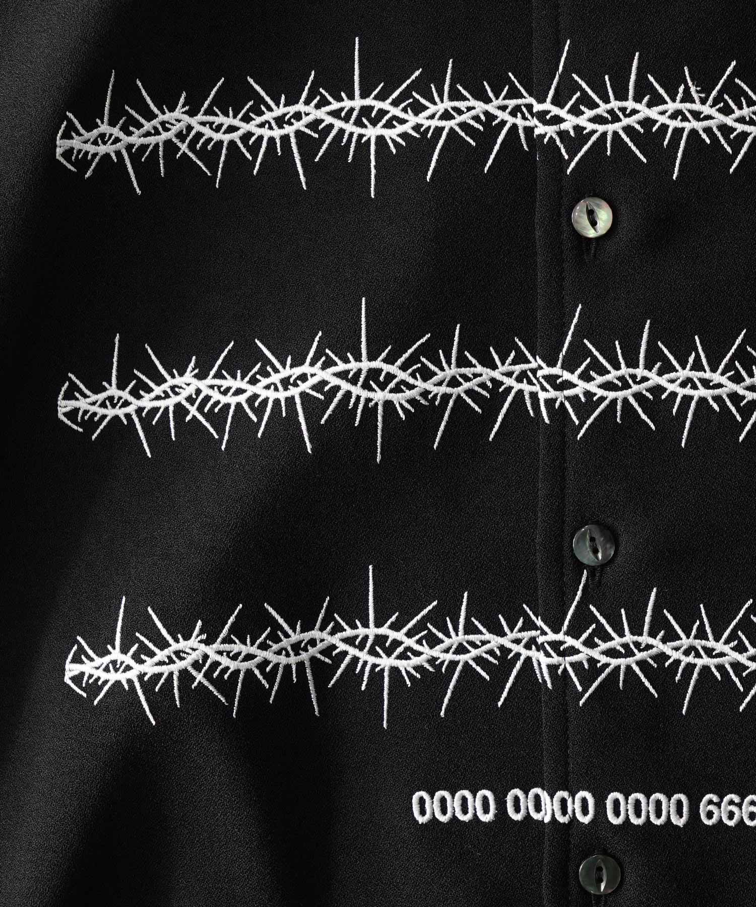 "BARBED WIRE"emb. S/S SHIRTS