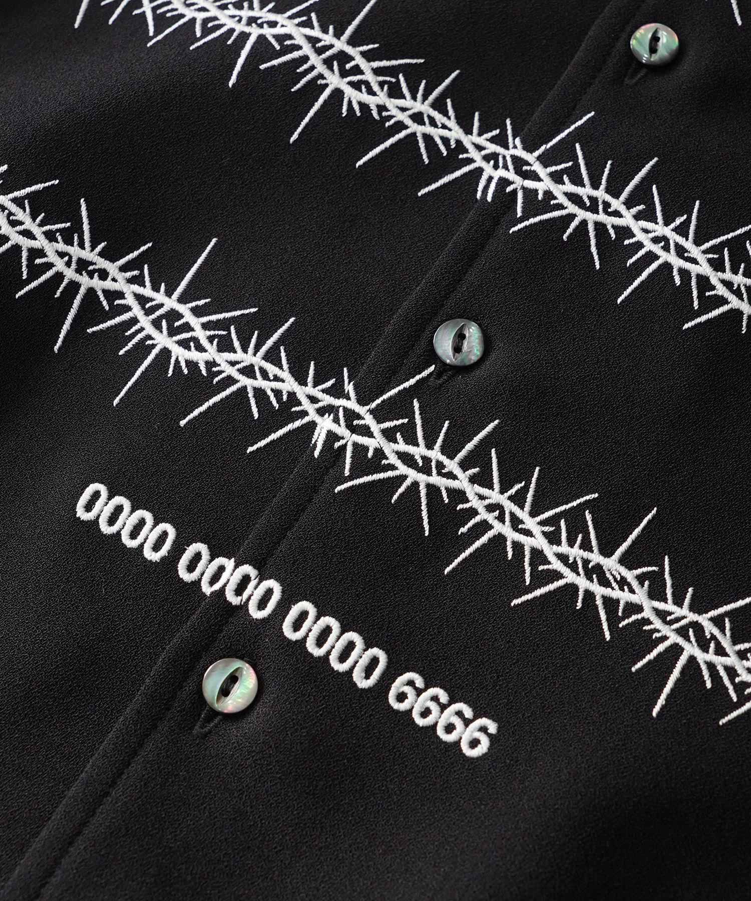 "BARBED WIRE"emb. S/S SHIRTS