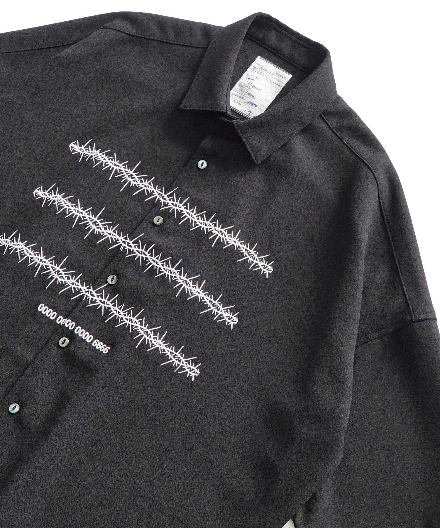 "BARBED WIRE"emb. S/S SHIRTS