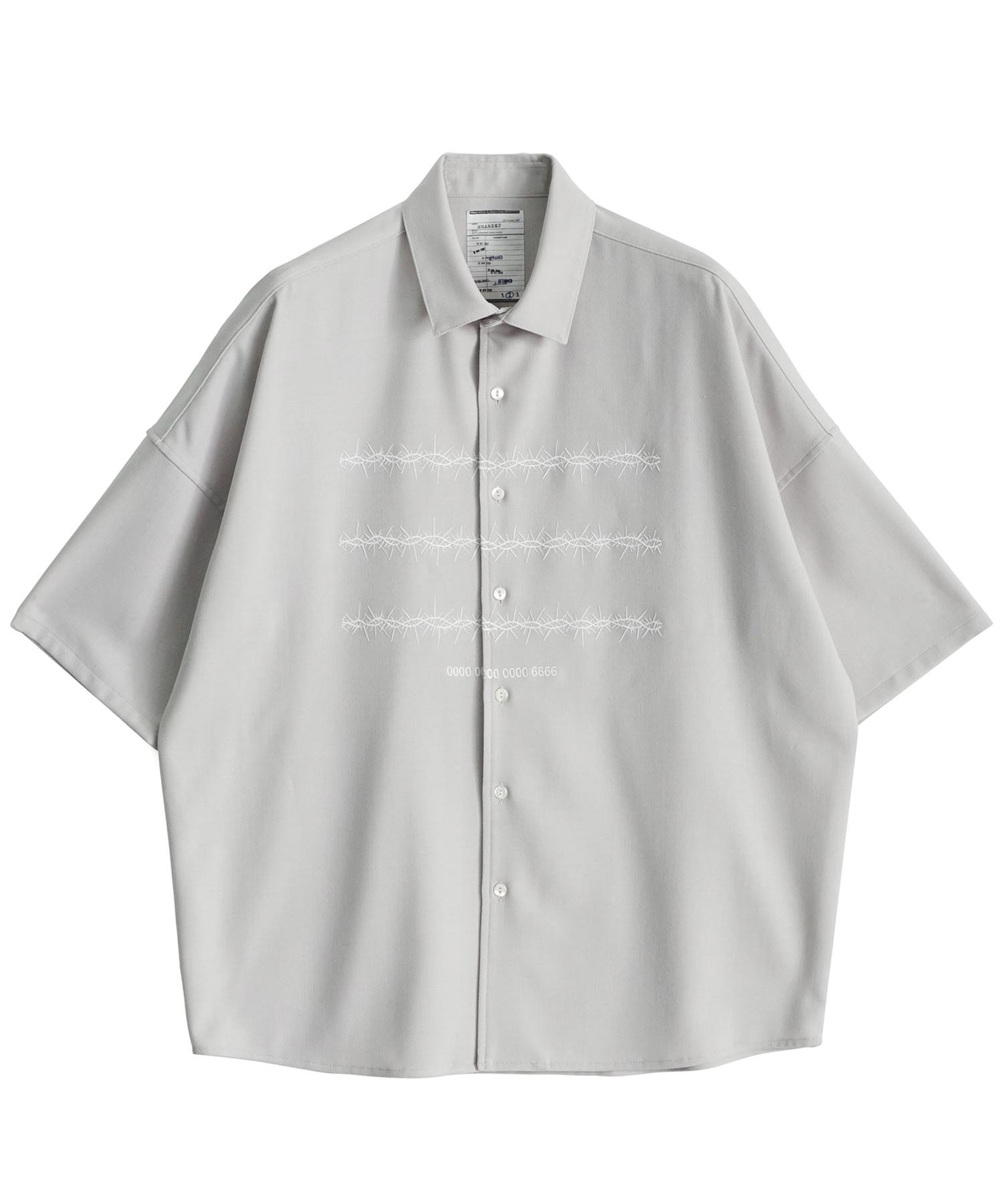 "BARBED WIRE"emb. S/S SHIRTS