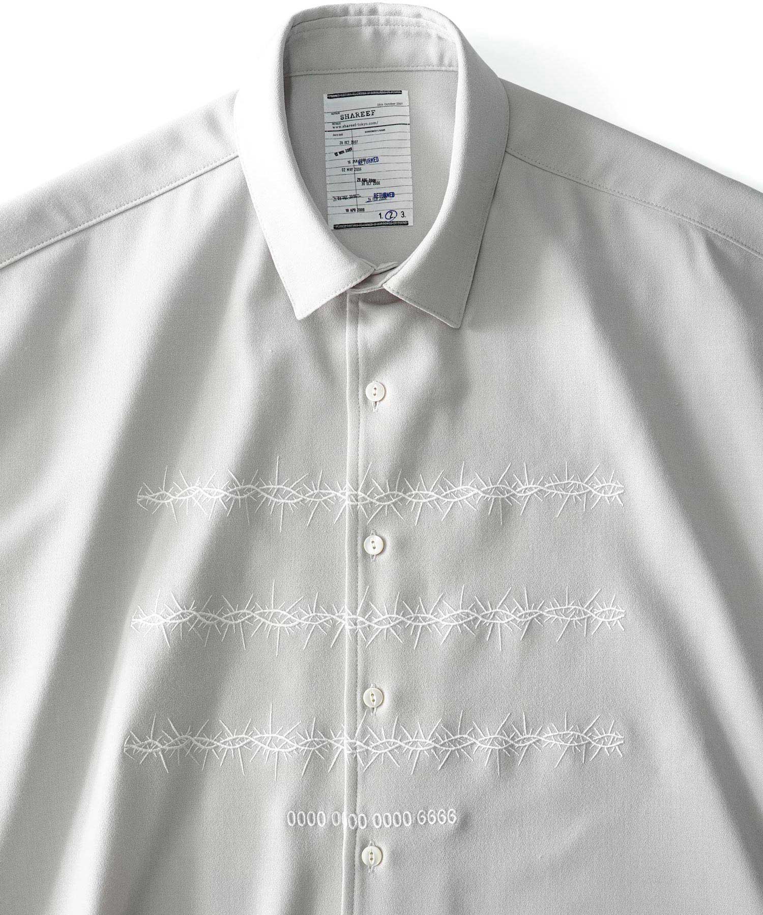 "BARBED WIRE"emb. S/S SHIRTS